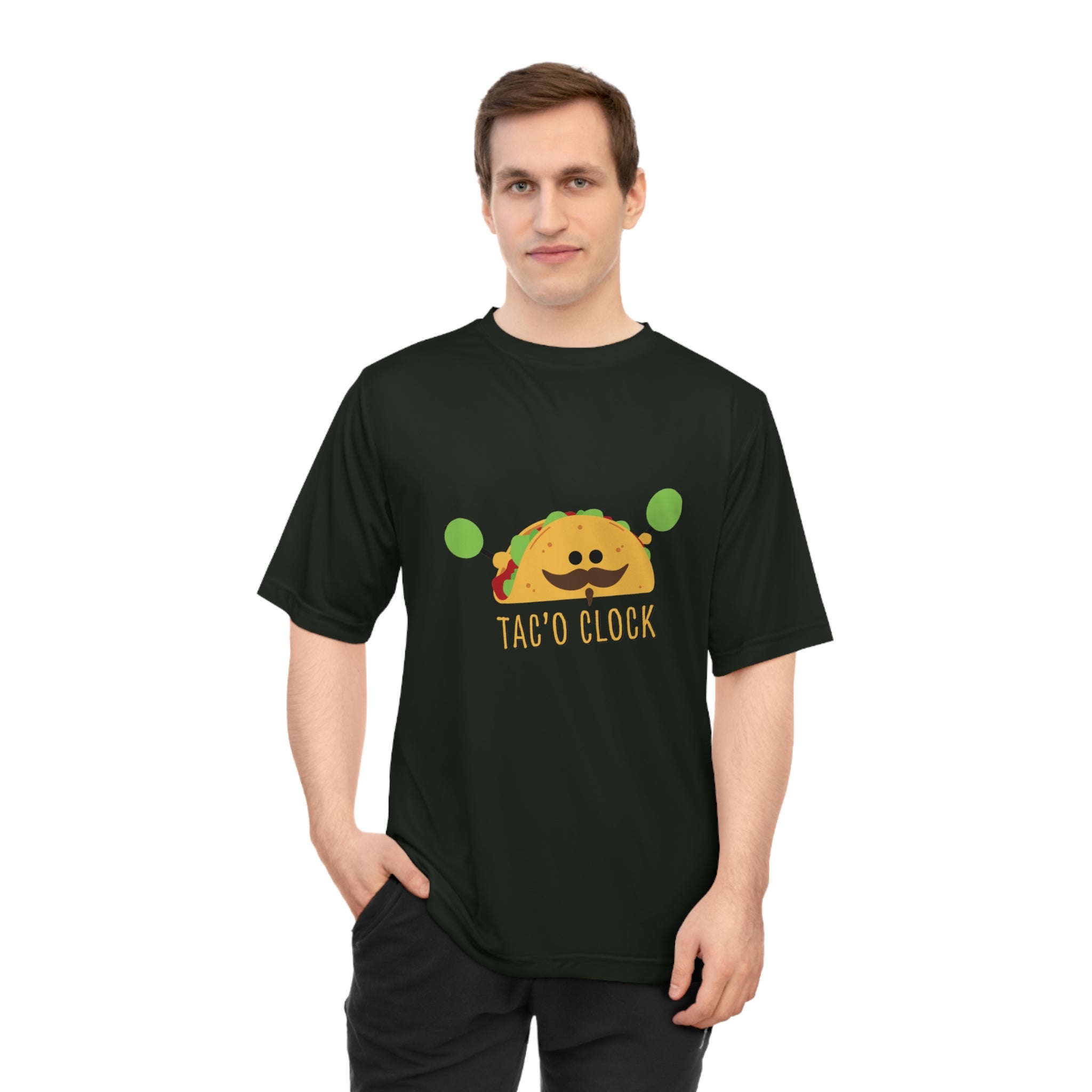 Taco O'Clock Unisex Performance Tee — Funny Foodie Athletic T-Shirt