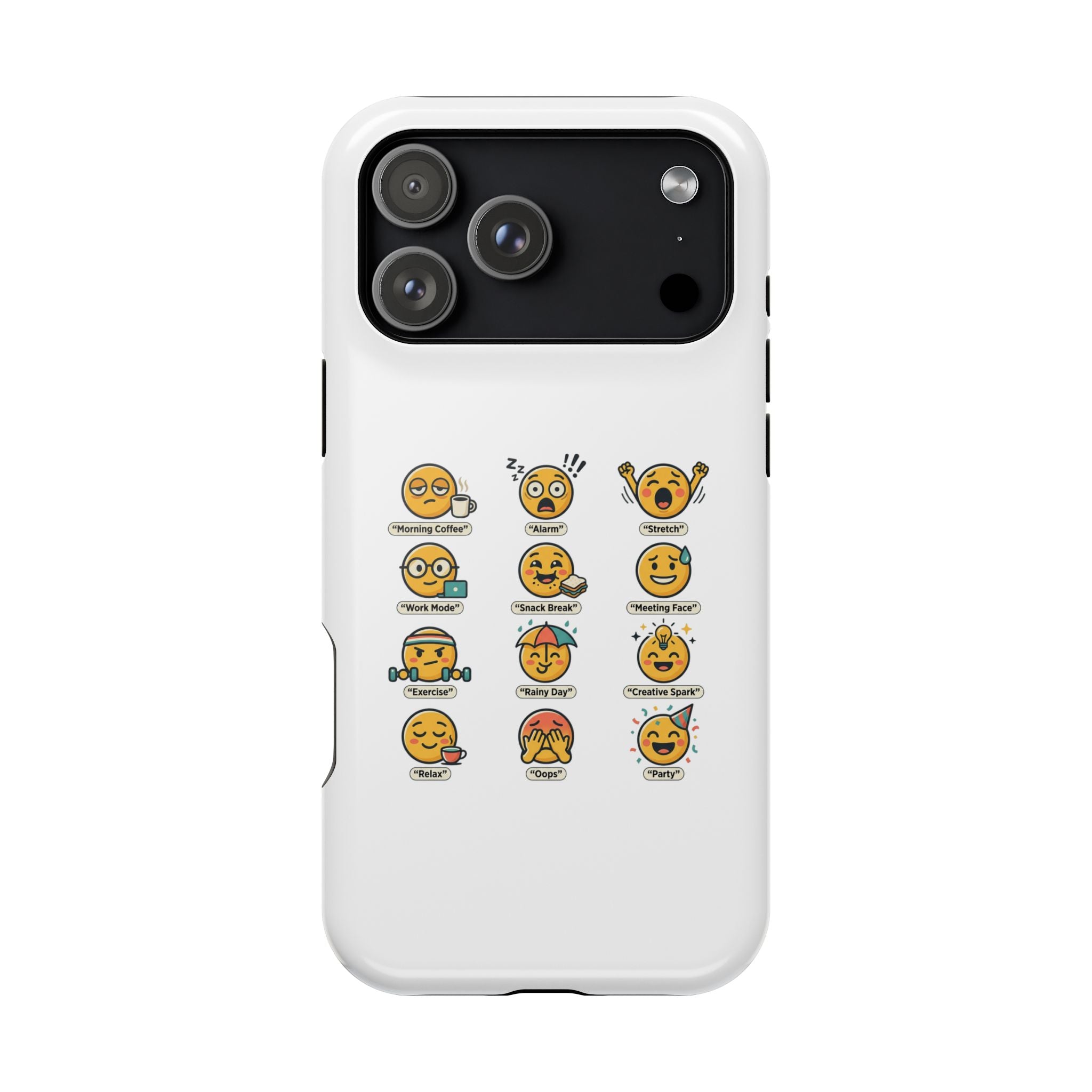 Emoji Mood Phone Case — Magnetic Impact-Resistant iPhone Cover