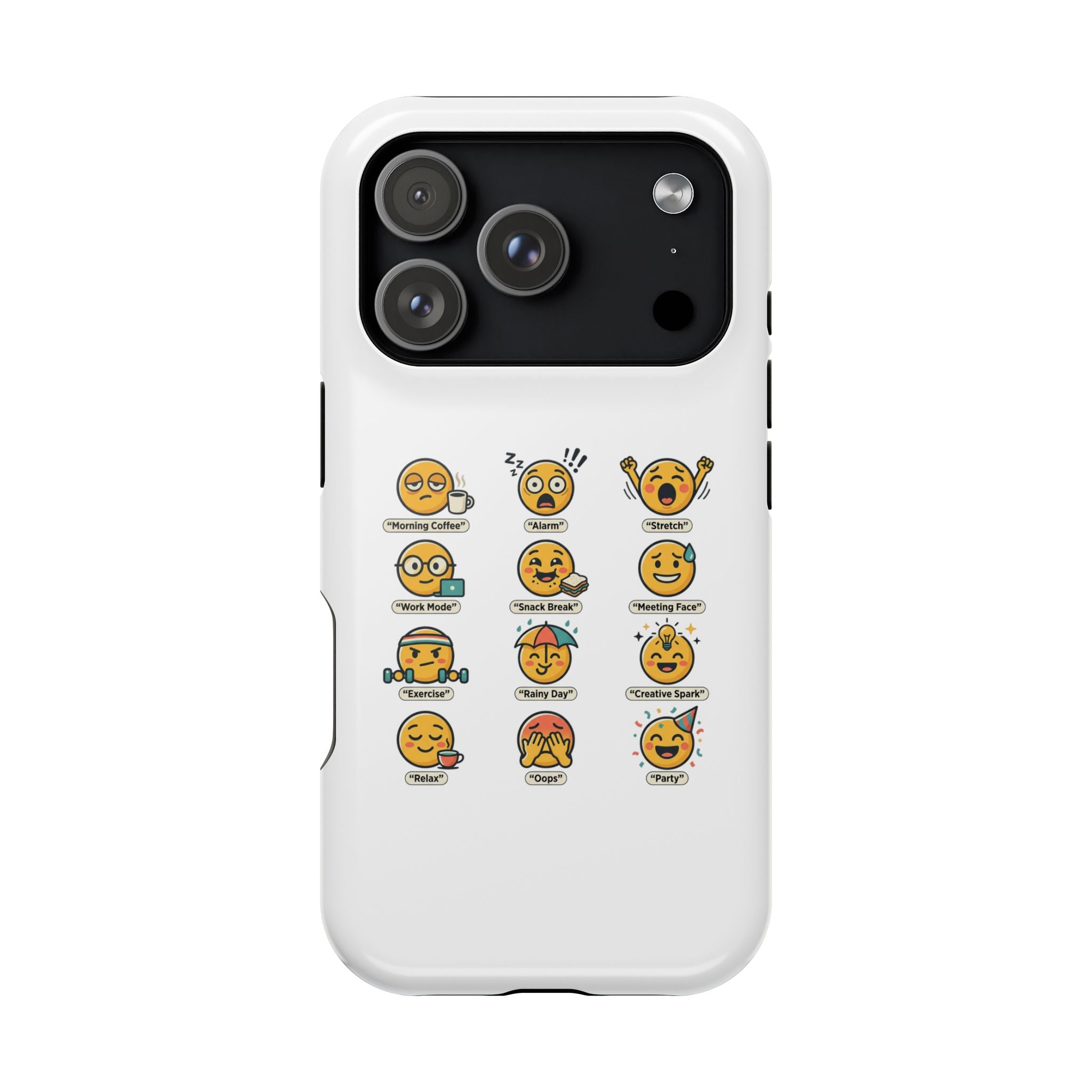 Emoji Mood Phone Case — Magnetic Impact-Resistant iPhone Cover