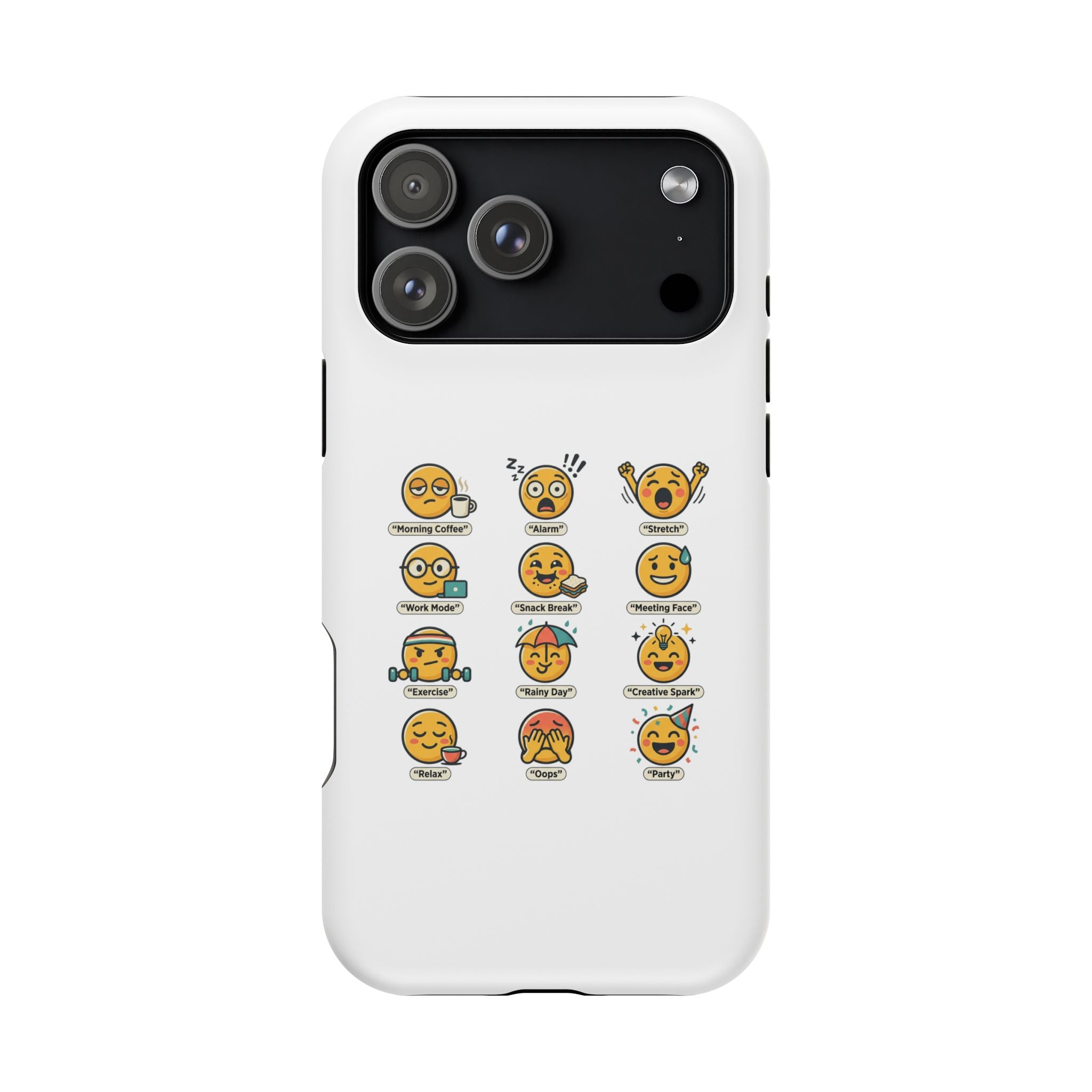Emoji Mood Phone Case — Magnetic Impact-Resistant iPhone Cover