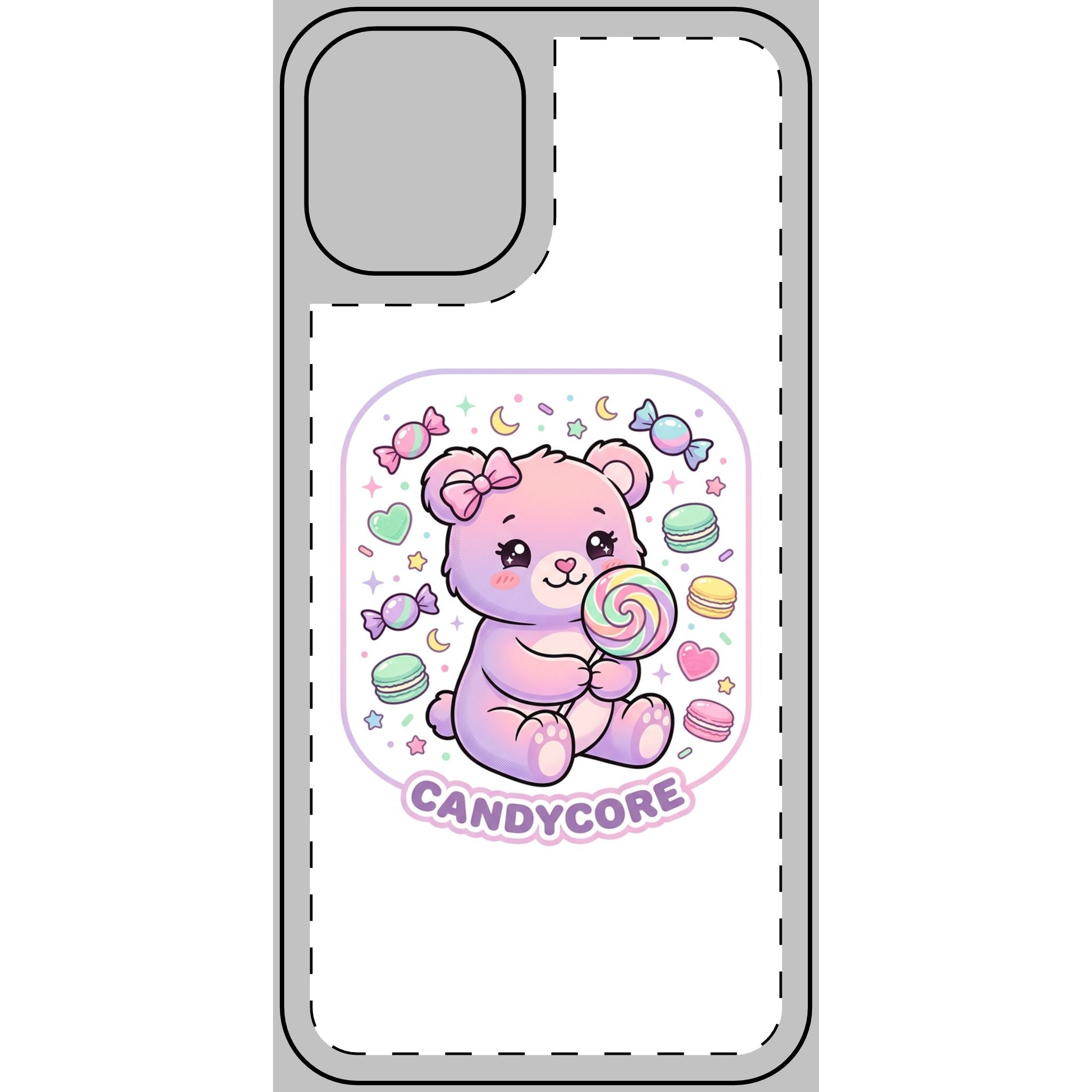 Candycore Care Bear Phone Skin — Cute Protective Smartphone Sticker
