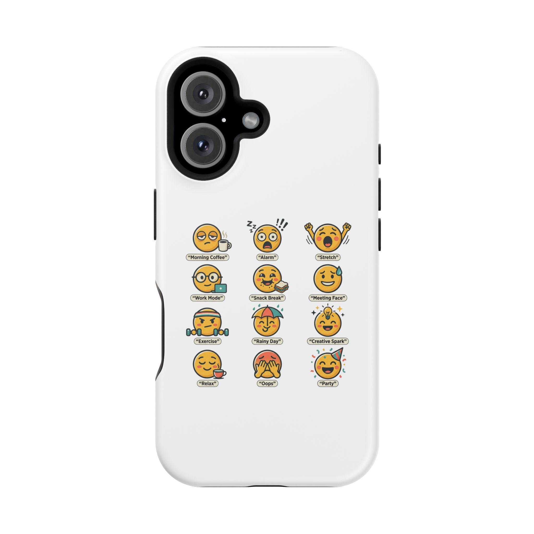 Emoji Mood Phone Case — Magnetic Impact-Resistant iPhone Cover