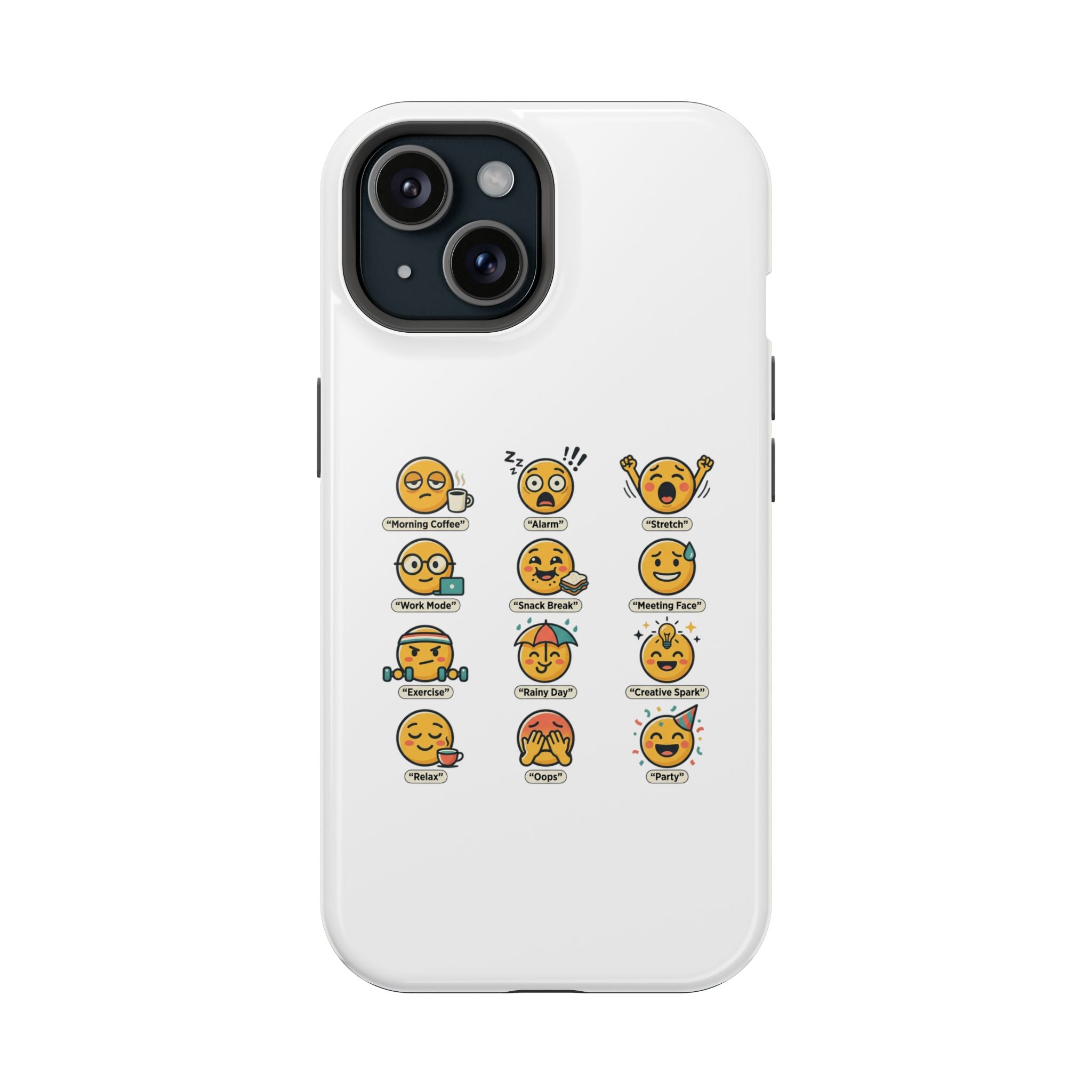Emoji Mood Phone Case — Magnetic Impact-Resistant iPhone Cover