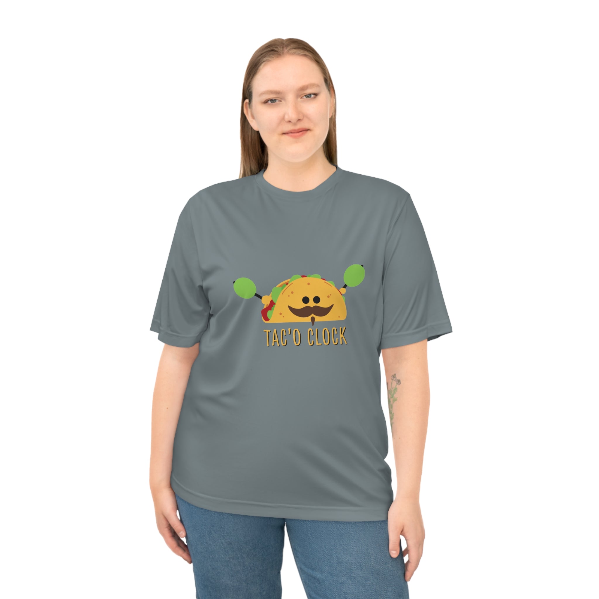 Taco O'Clock Unisex Performance Tee — Funny Foodie Athletic T-Shirt