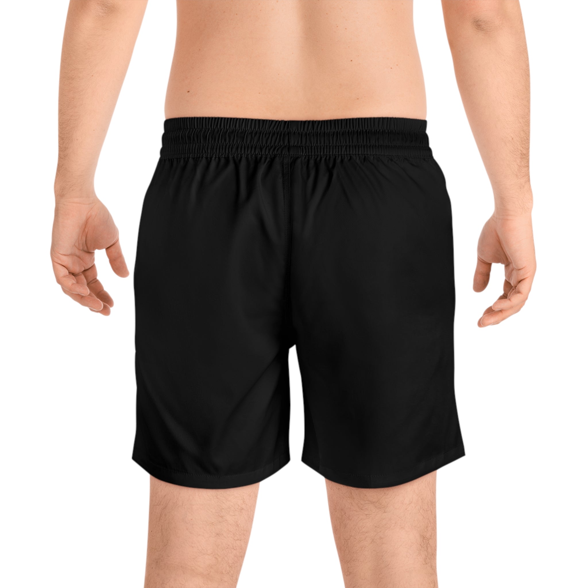 Men's Mid-Length Swim Shorts (AOP) - Anti Gravity Book