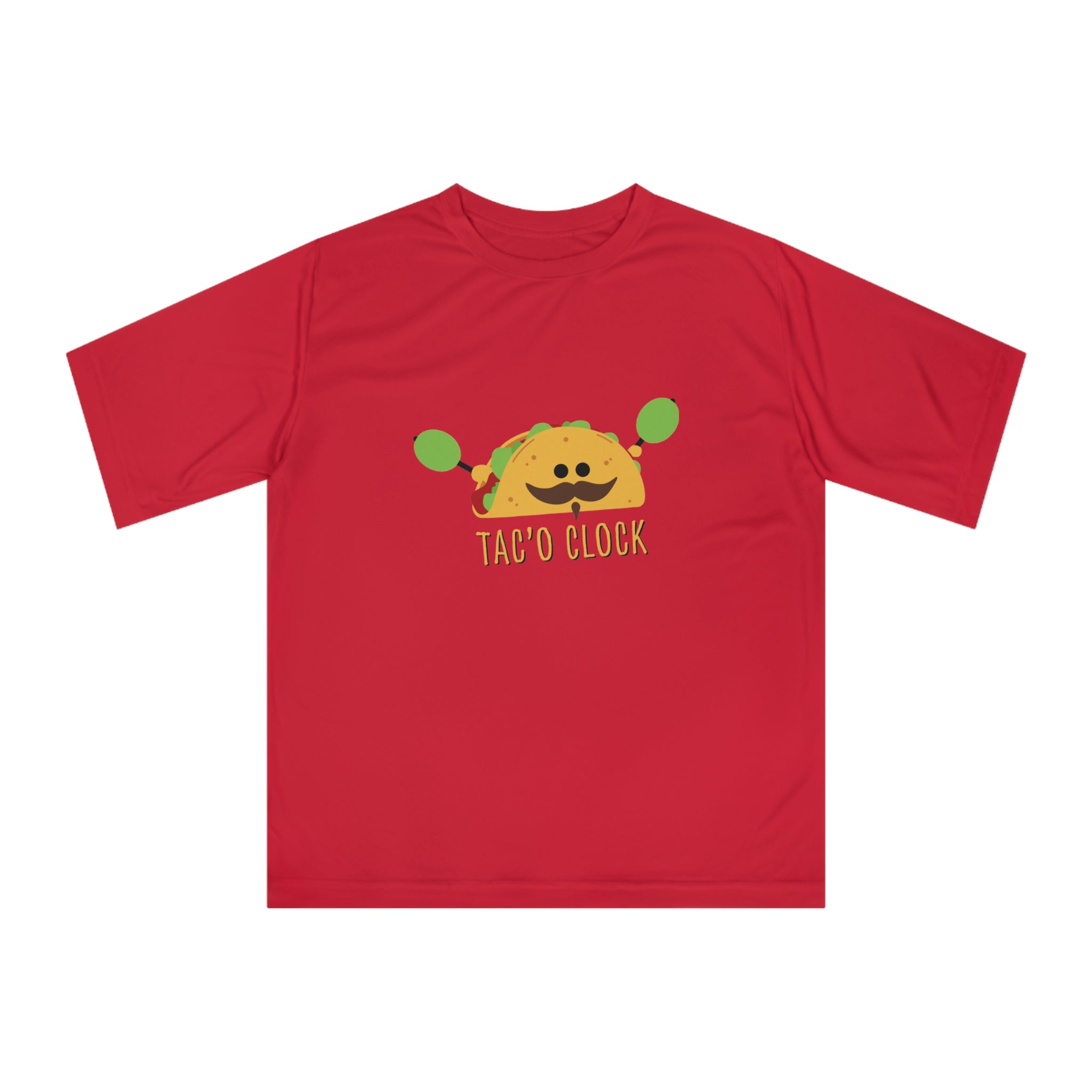 Taco O'Clock Unisex Performance Tee — Funny Foodie Athletic T-Shirt
