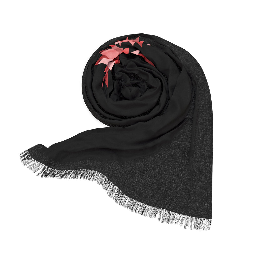 Floral Bloom Light Scarf — Lightweight Printed Polyester Wrap