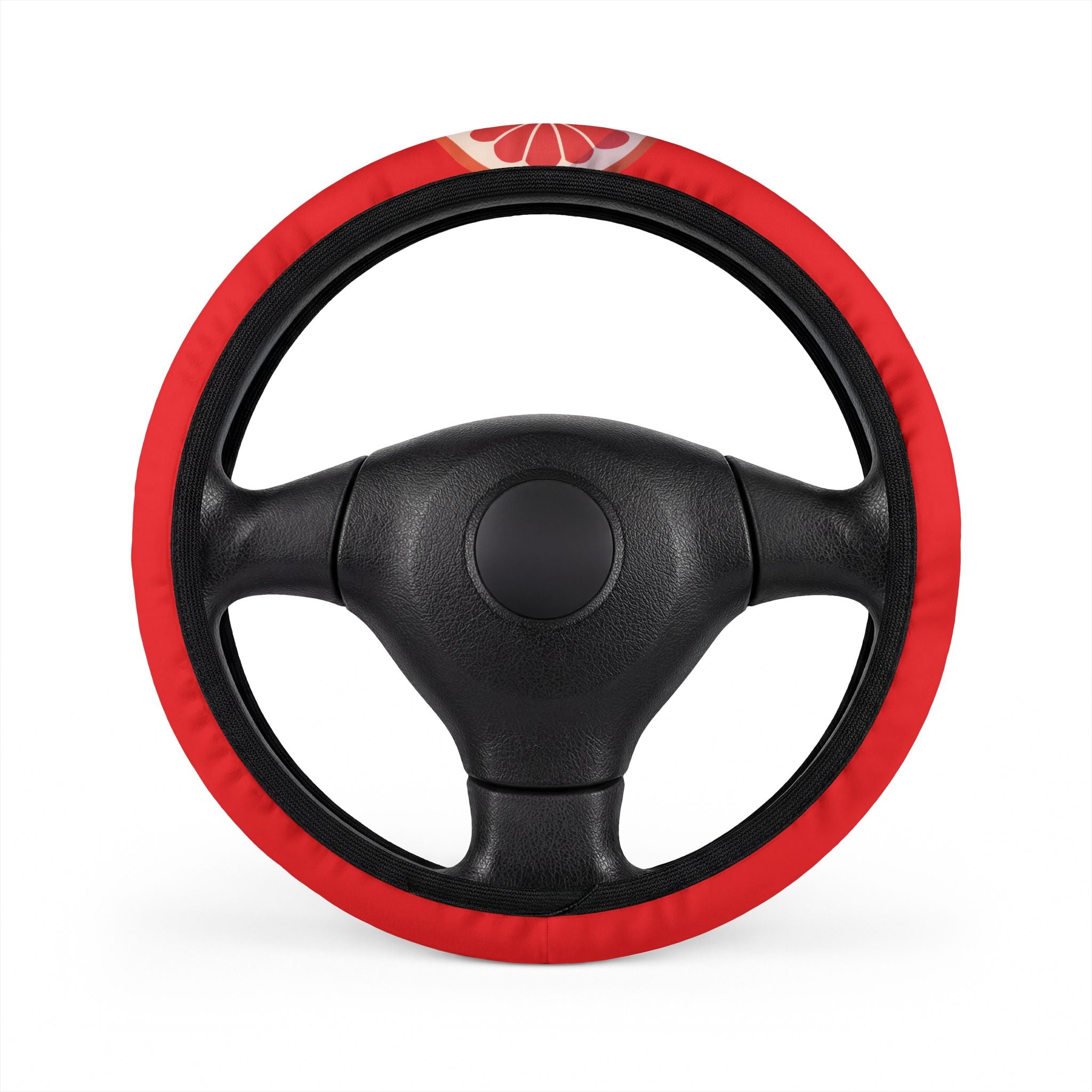 Car Steering Wheel Cover - Grapefruit Red