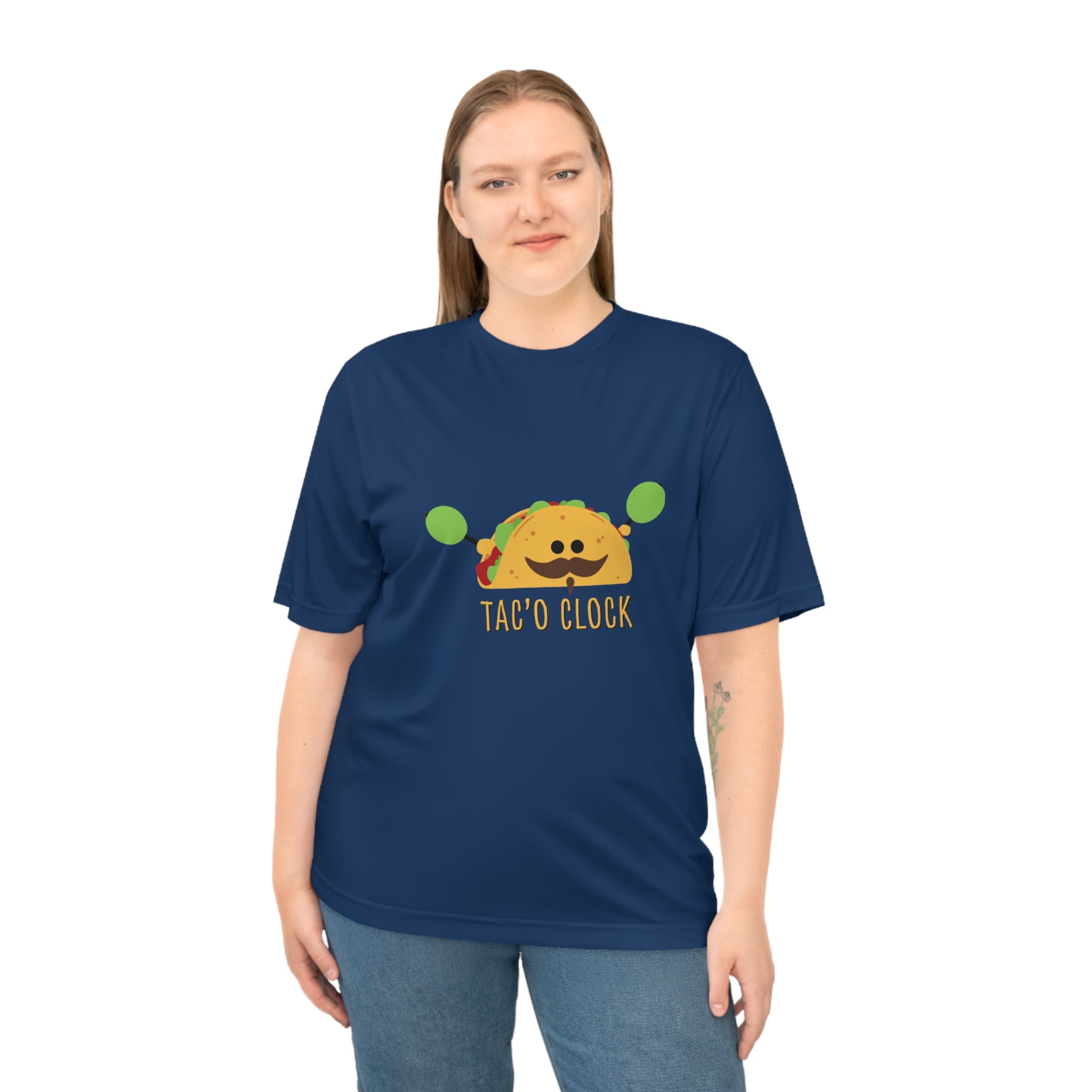 Taco O'Clock Unisex Performance Tee — Funny Foodie Athletic T-Shirt