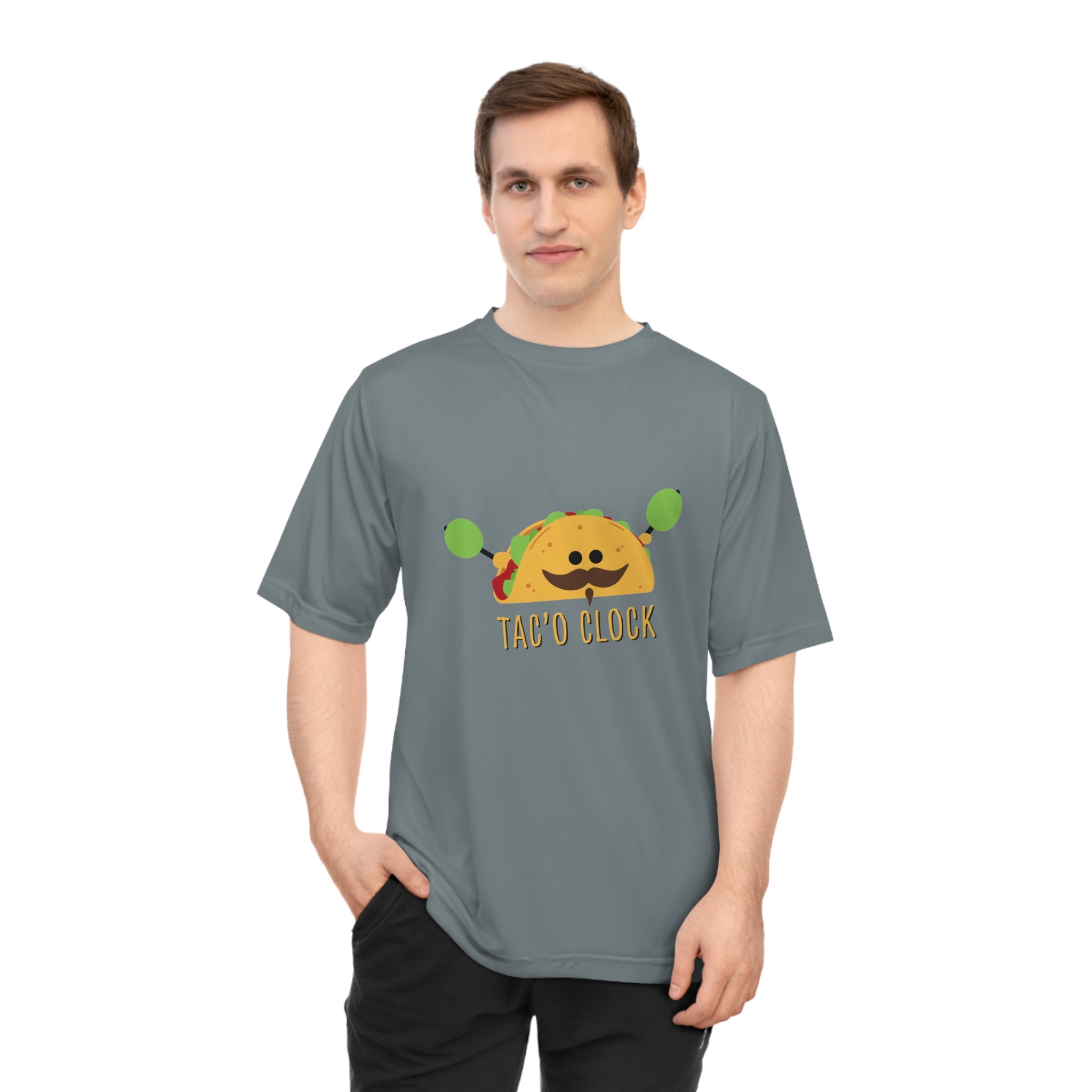 Taco O'Clock Unisex Performance Tee — Funny Foodie Athletic T-Shirt