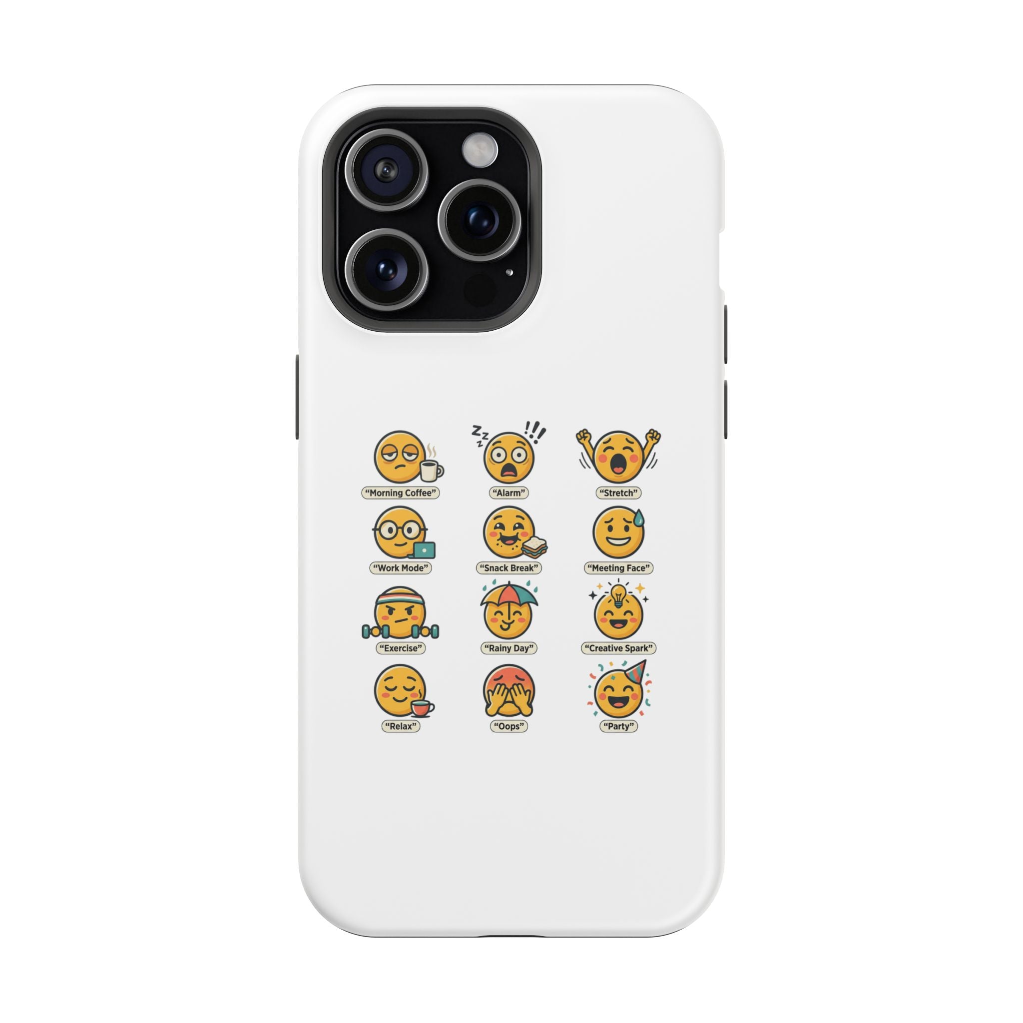 Emoji Mood Phone Case — Magnetic Impact-Resistant iPhone Cover