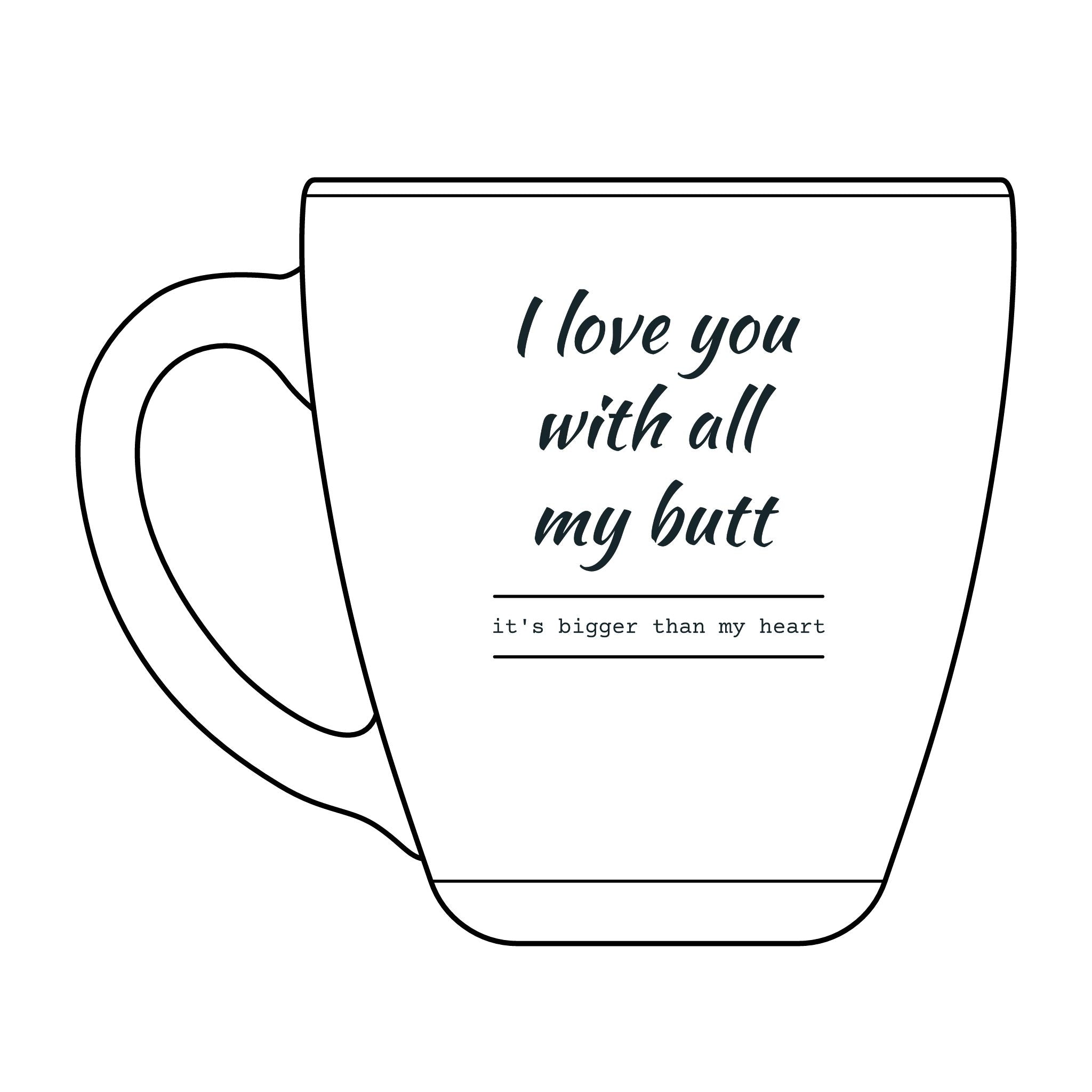 Tapered Glass Mug, 15.5 oz (Engraving)
