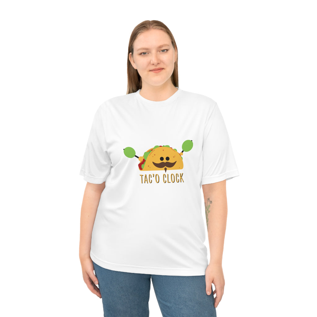 Taco O'Clock Unisex Performance Tee — Funny Foodie Athletic T-Shirt