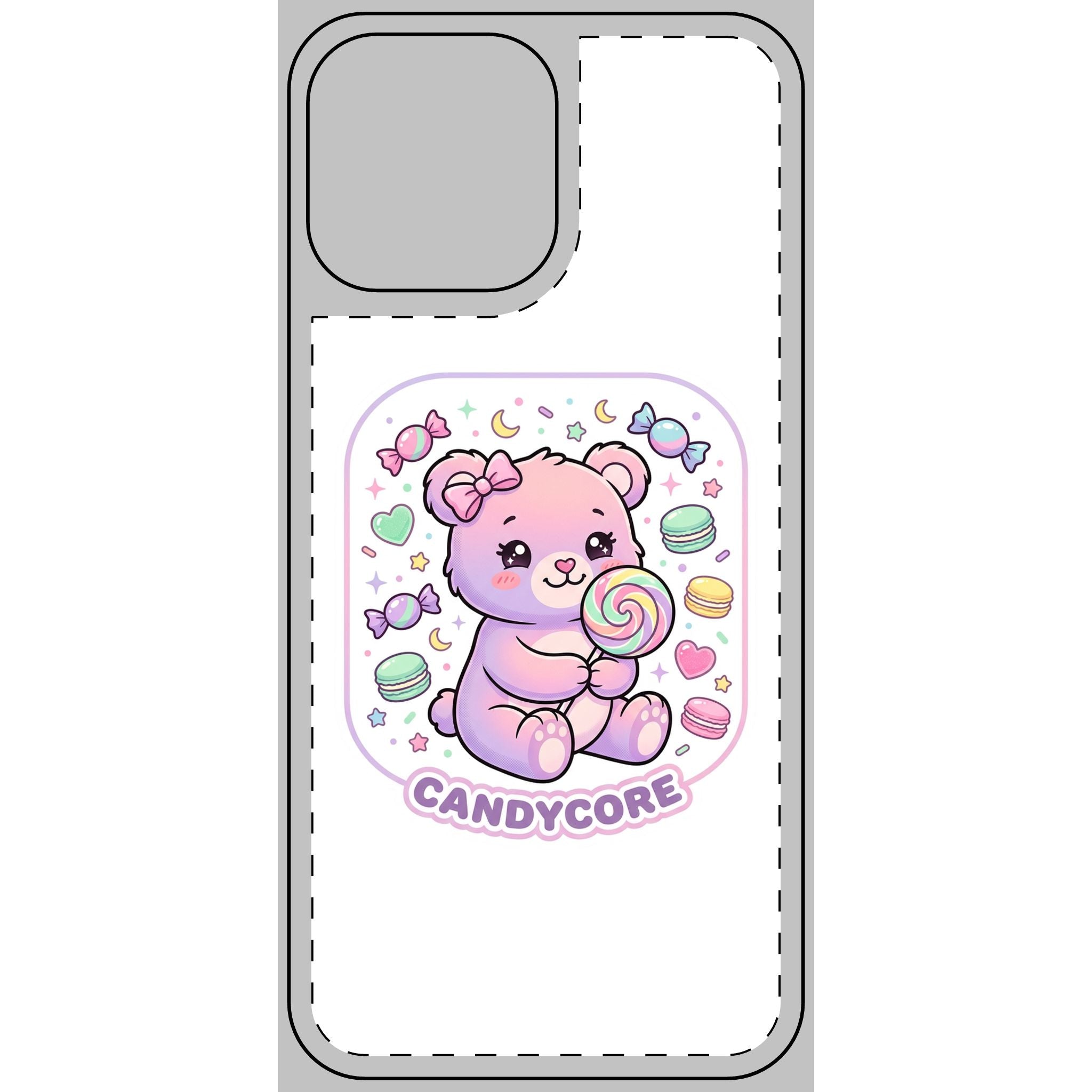 Candycore Care Bear Phone Skin — Cute Protective Smartphone Sticker
