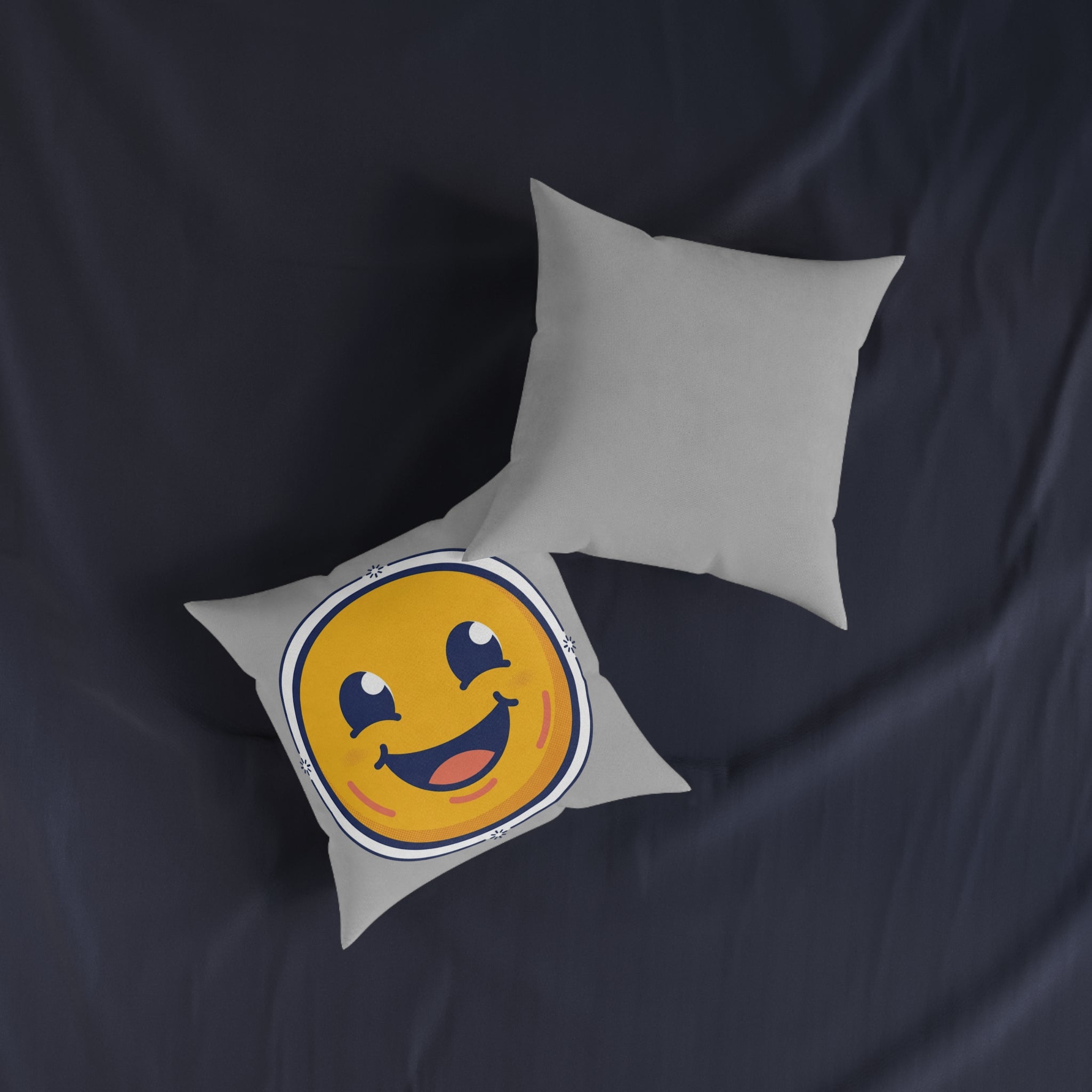 Square Pillow - Happy Face Emoji