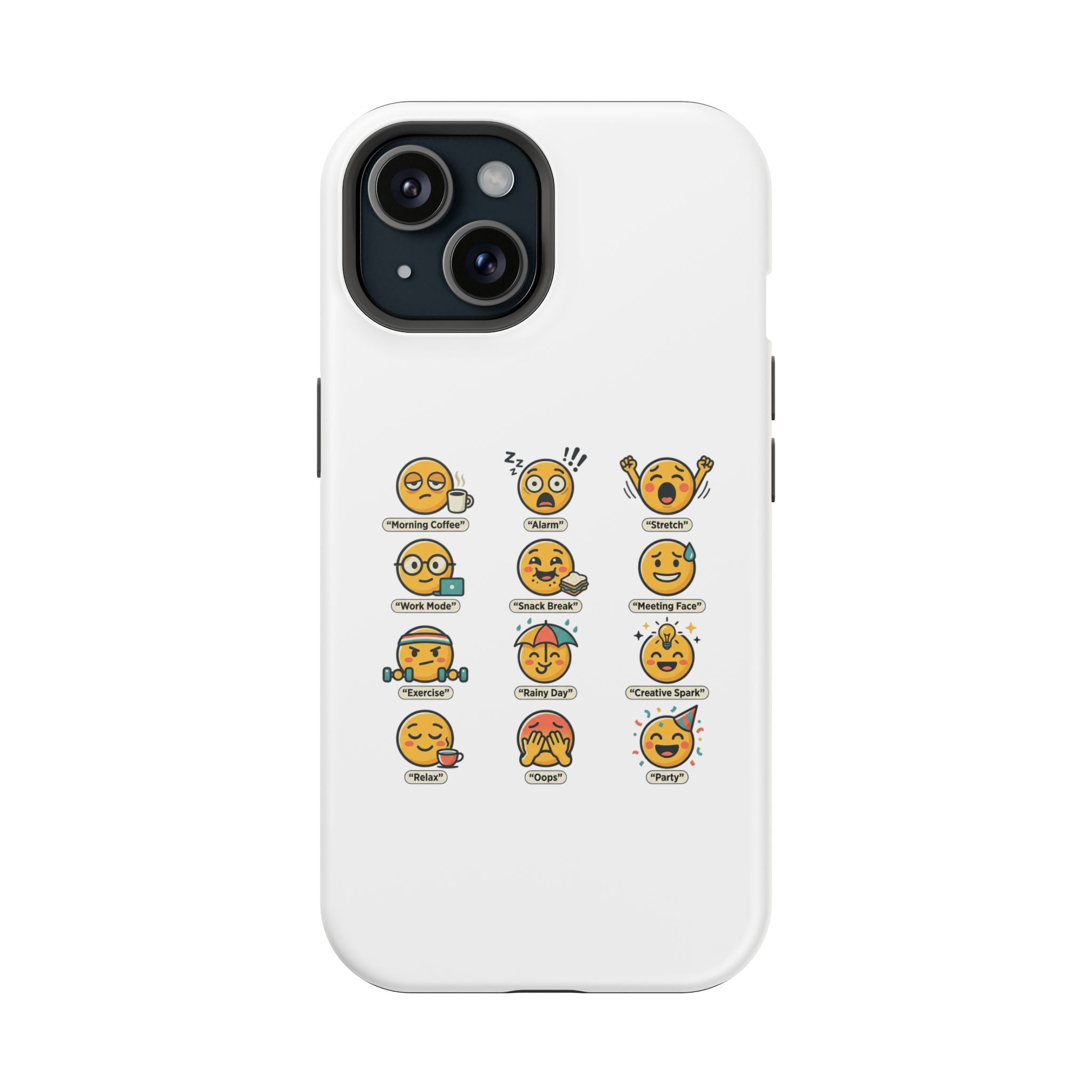 Emoji Mood Phone Case — Magnetic Impact-Resistant iPhone Cover
