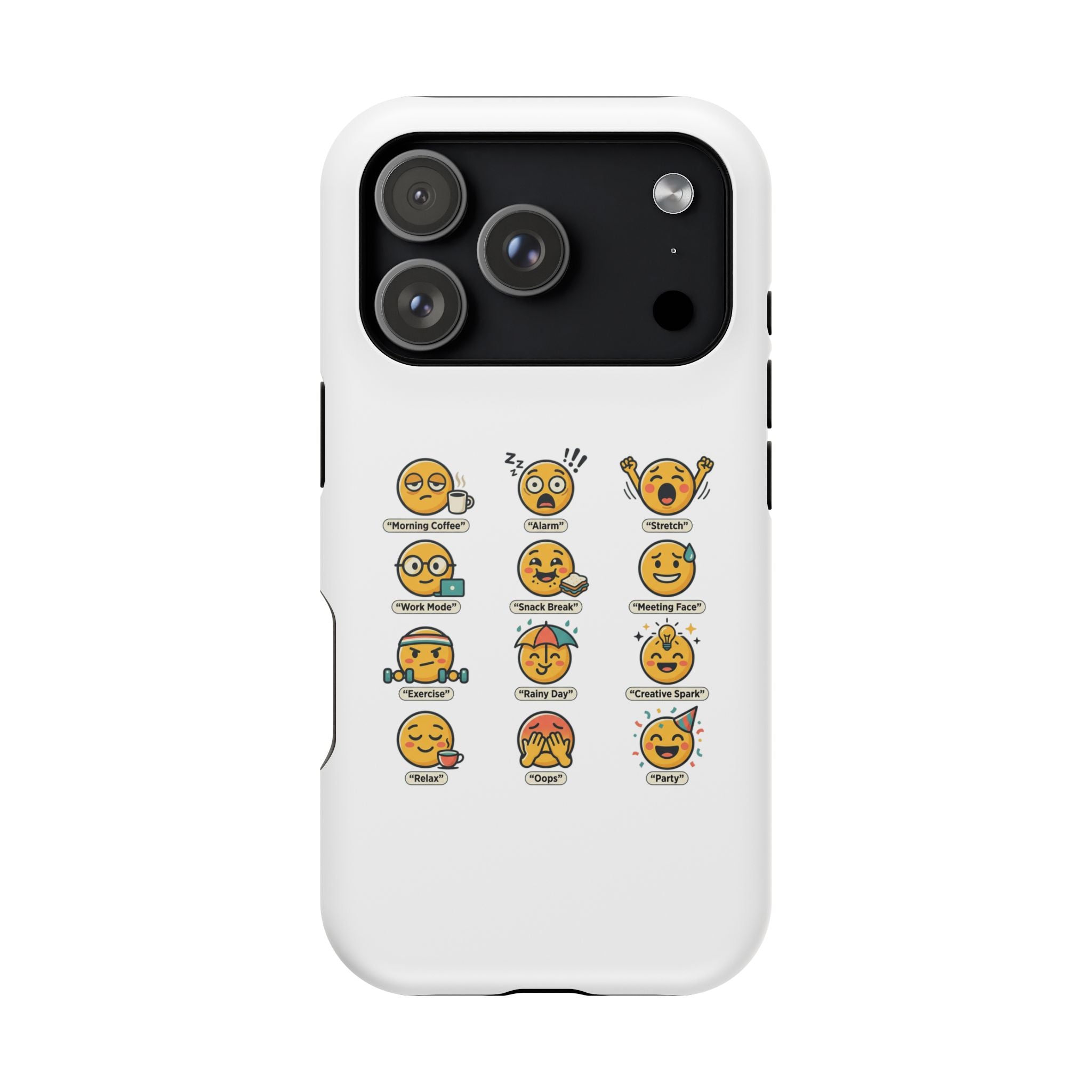 Emoji Mood Phone Case — Magnetic Impact-Resistant iPhone Cover
