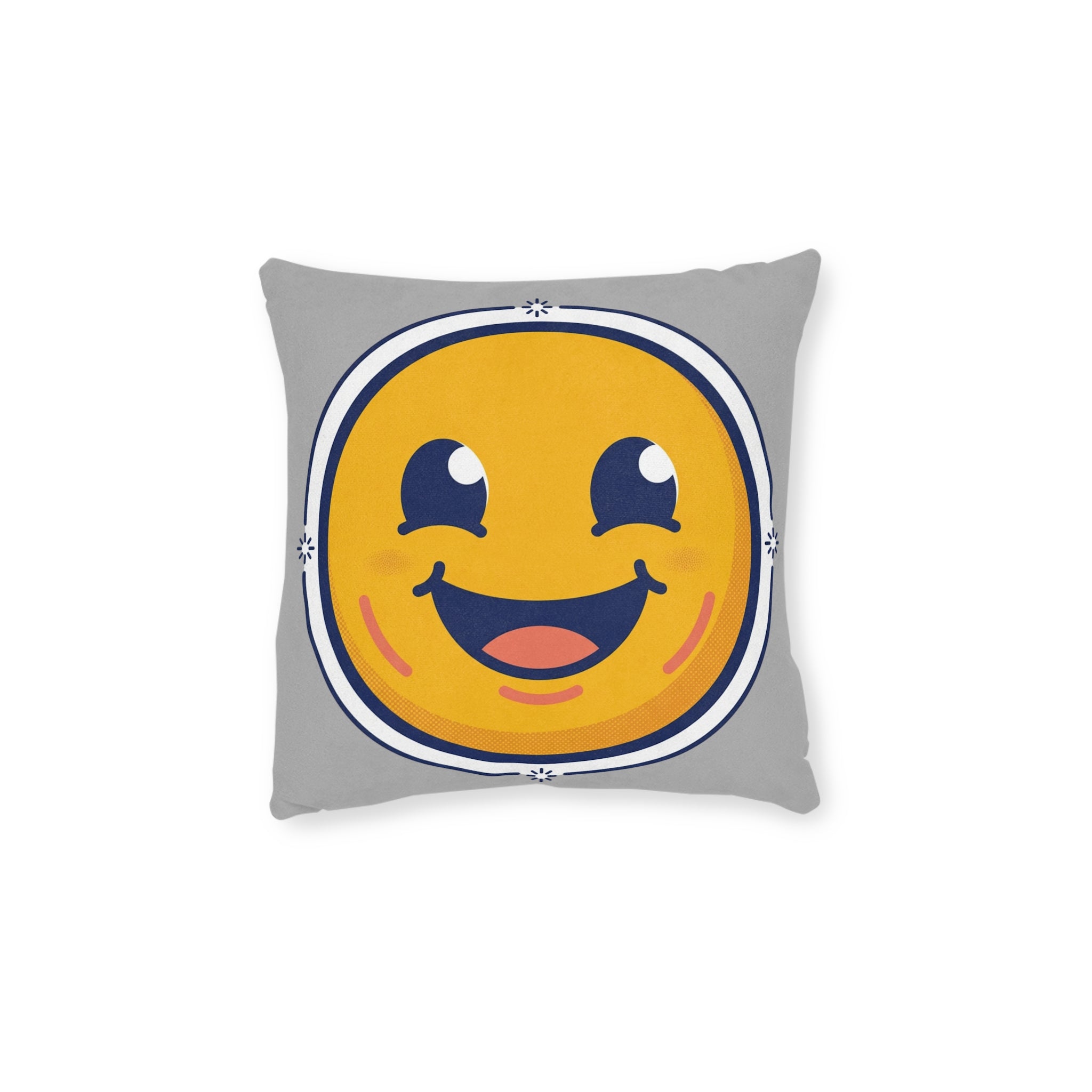 Square Pillow - Happy Face Emoji