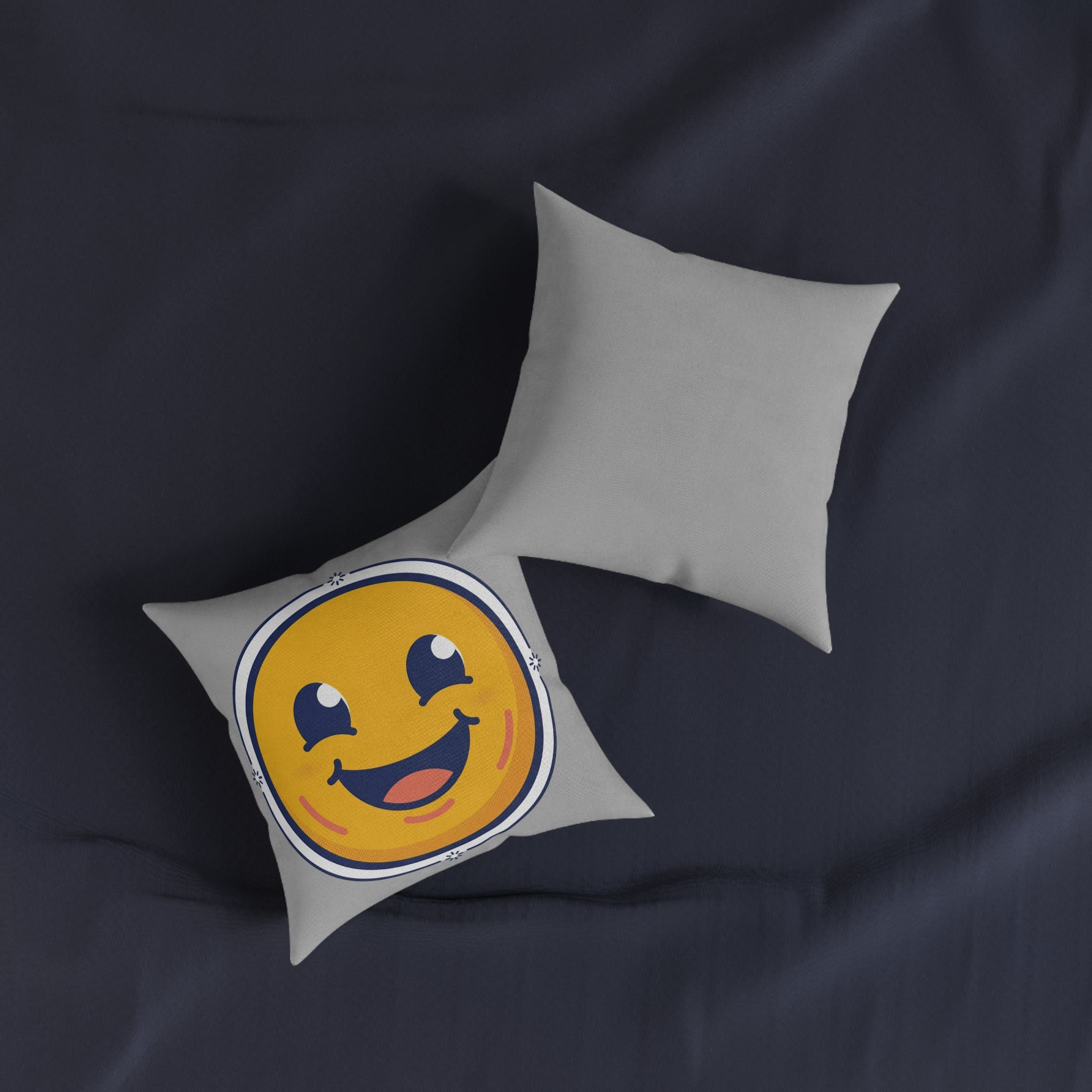 Square Pillow - Happy Face Emoji