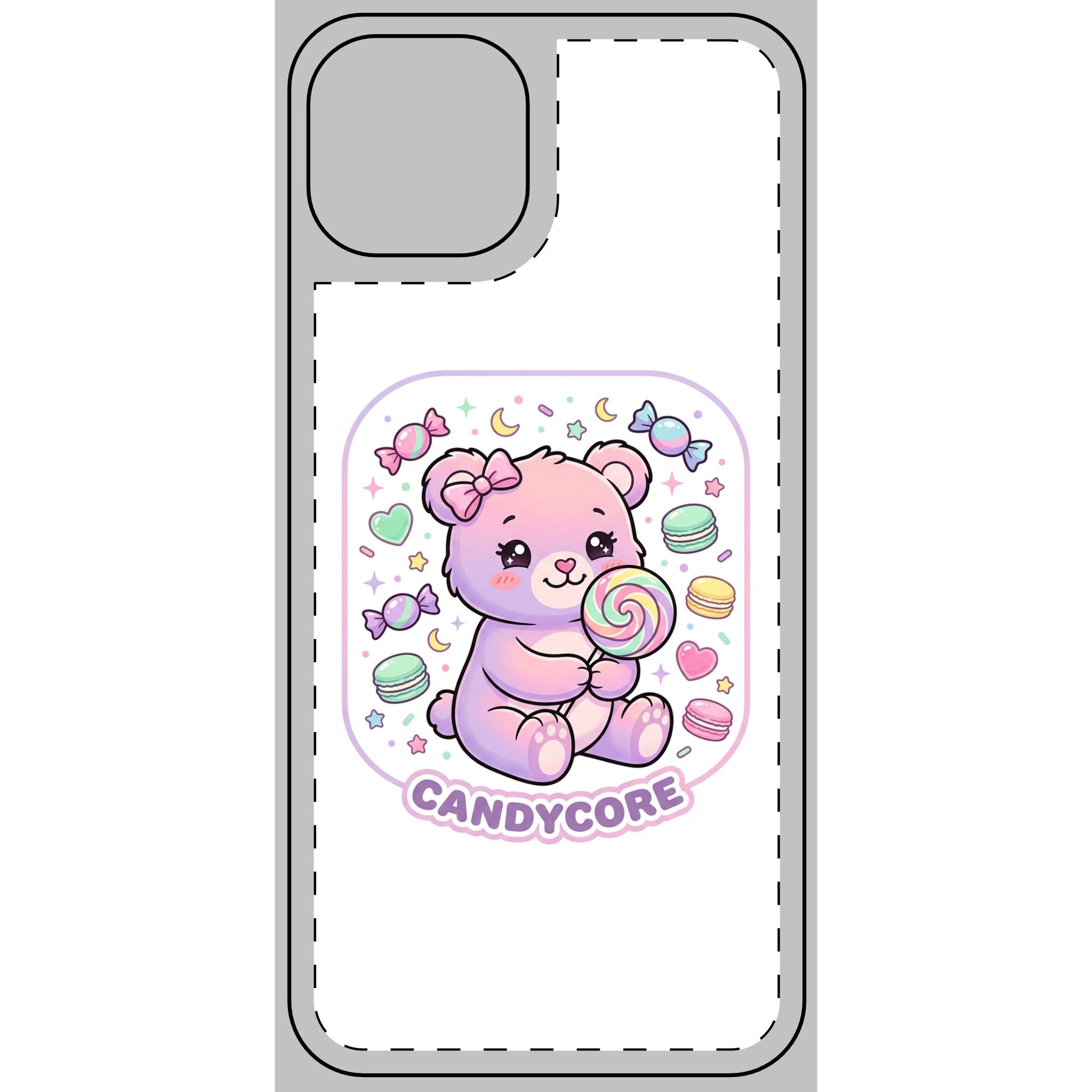 Candycore Care Bear Phone Skin — Cute Protective Smartphone Sticker