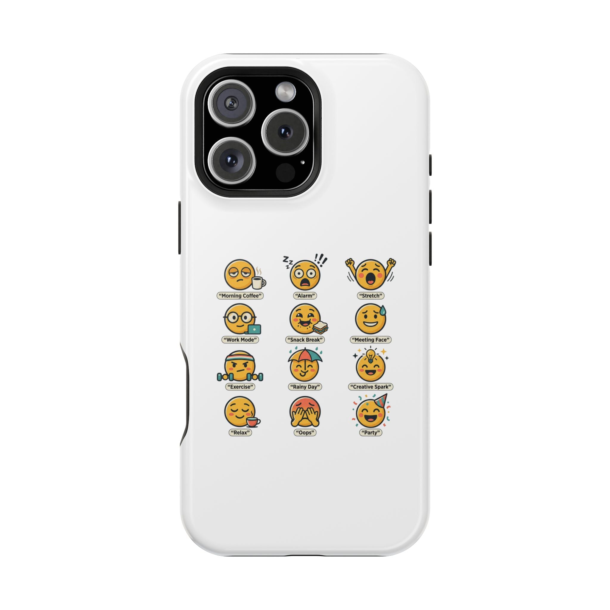 Emoji Mood Phone Case — Magnetic Impact-Resistant iPhone Cover