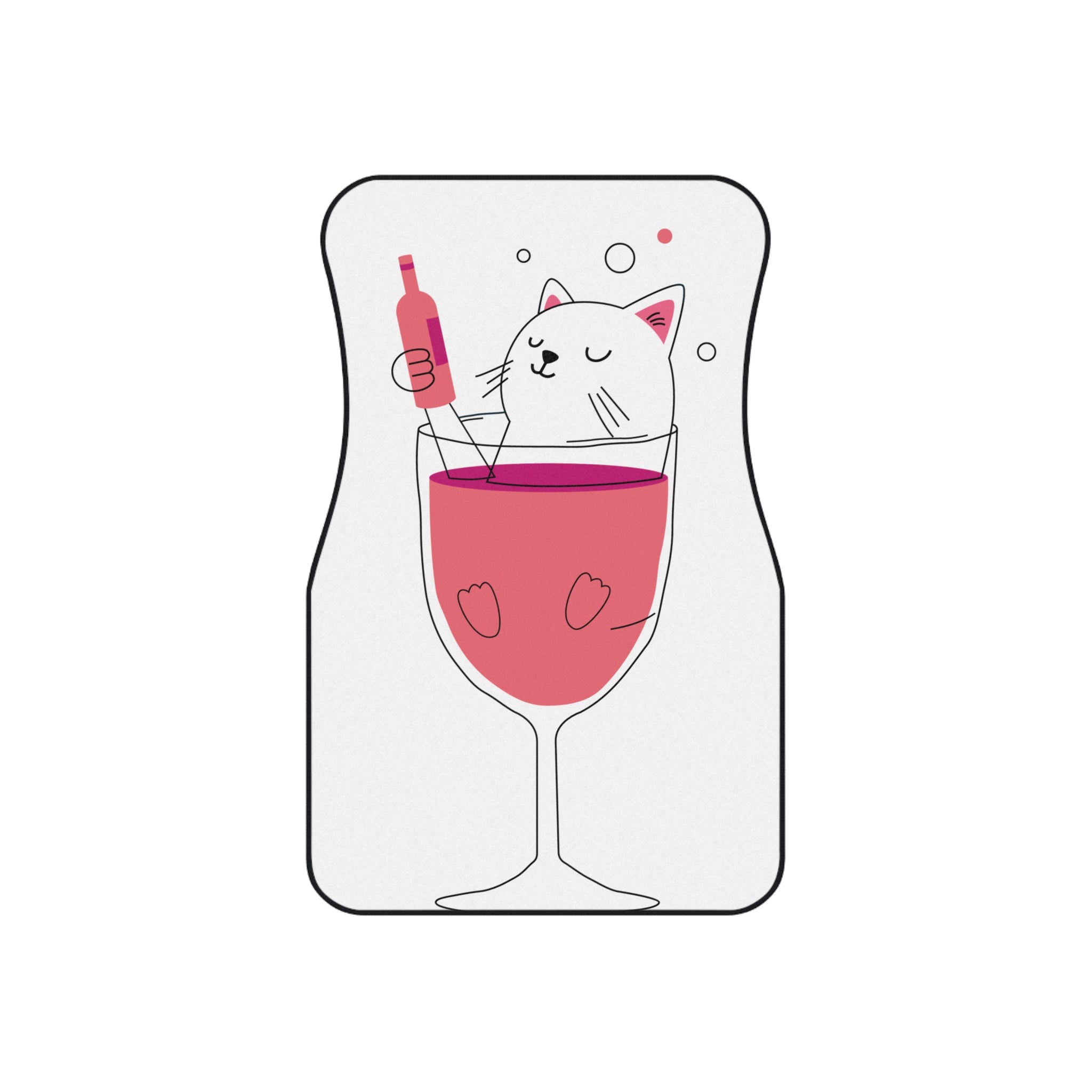 Car Mats (2x Front) - Wine Cat