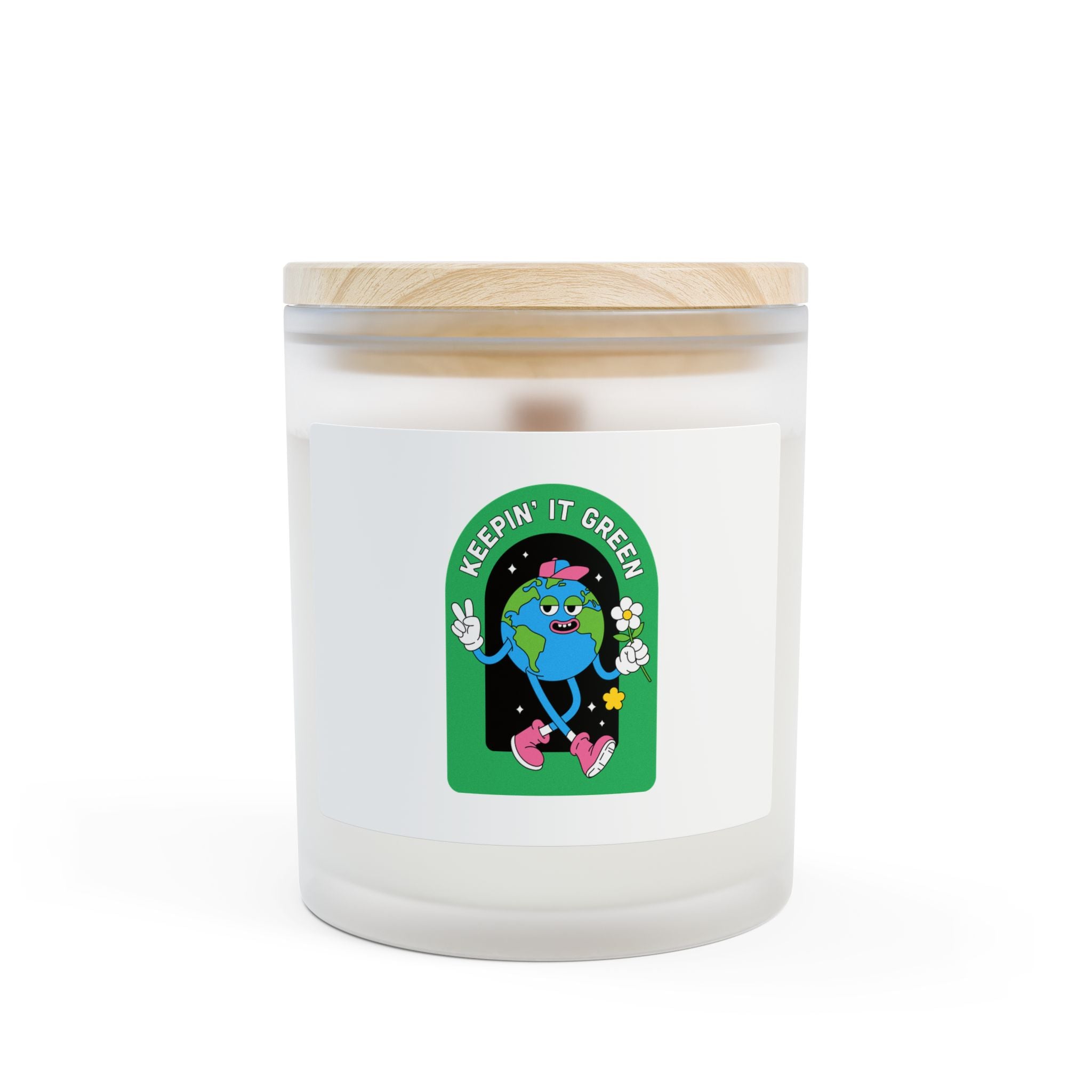 Frosted Glass Candle, 11oz