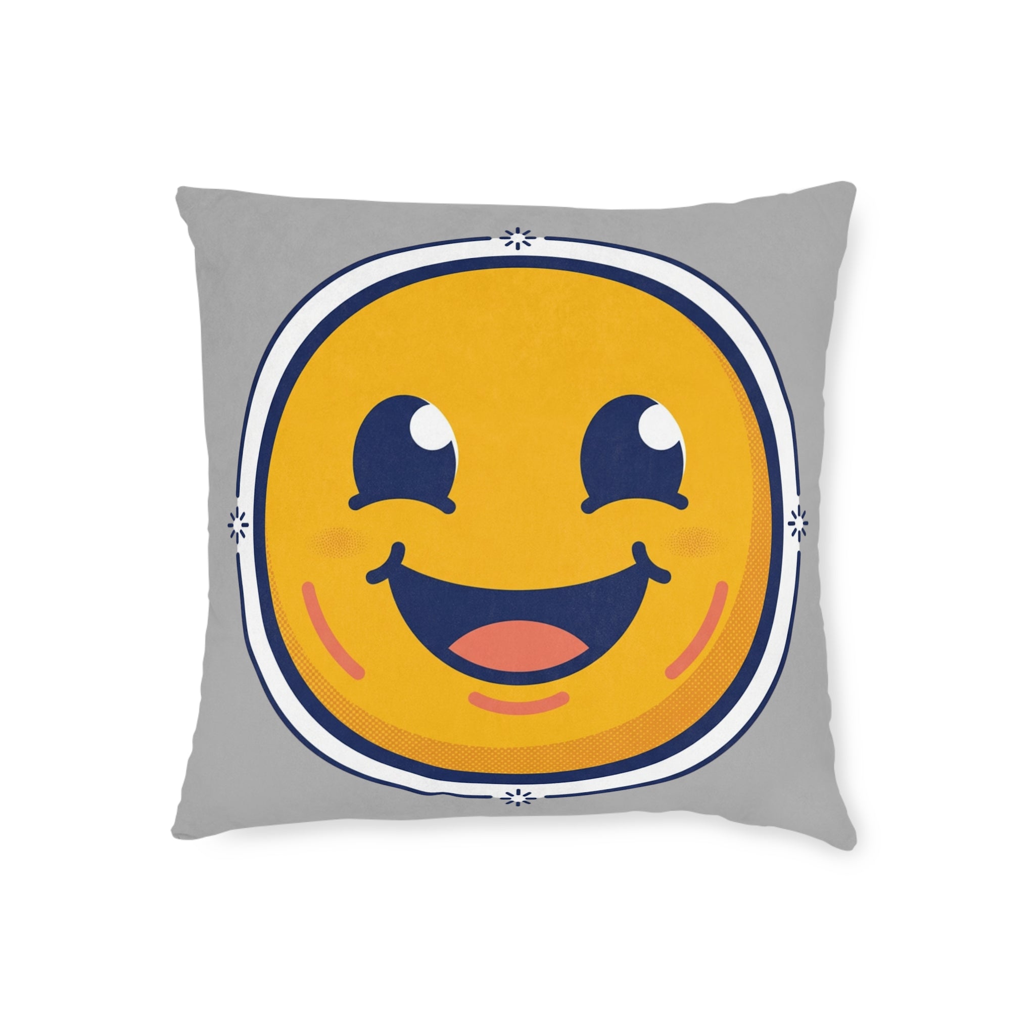 Square Pillow - Happy Face Emoji