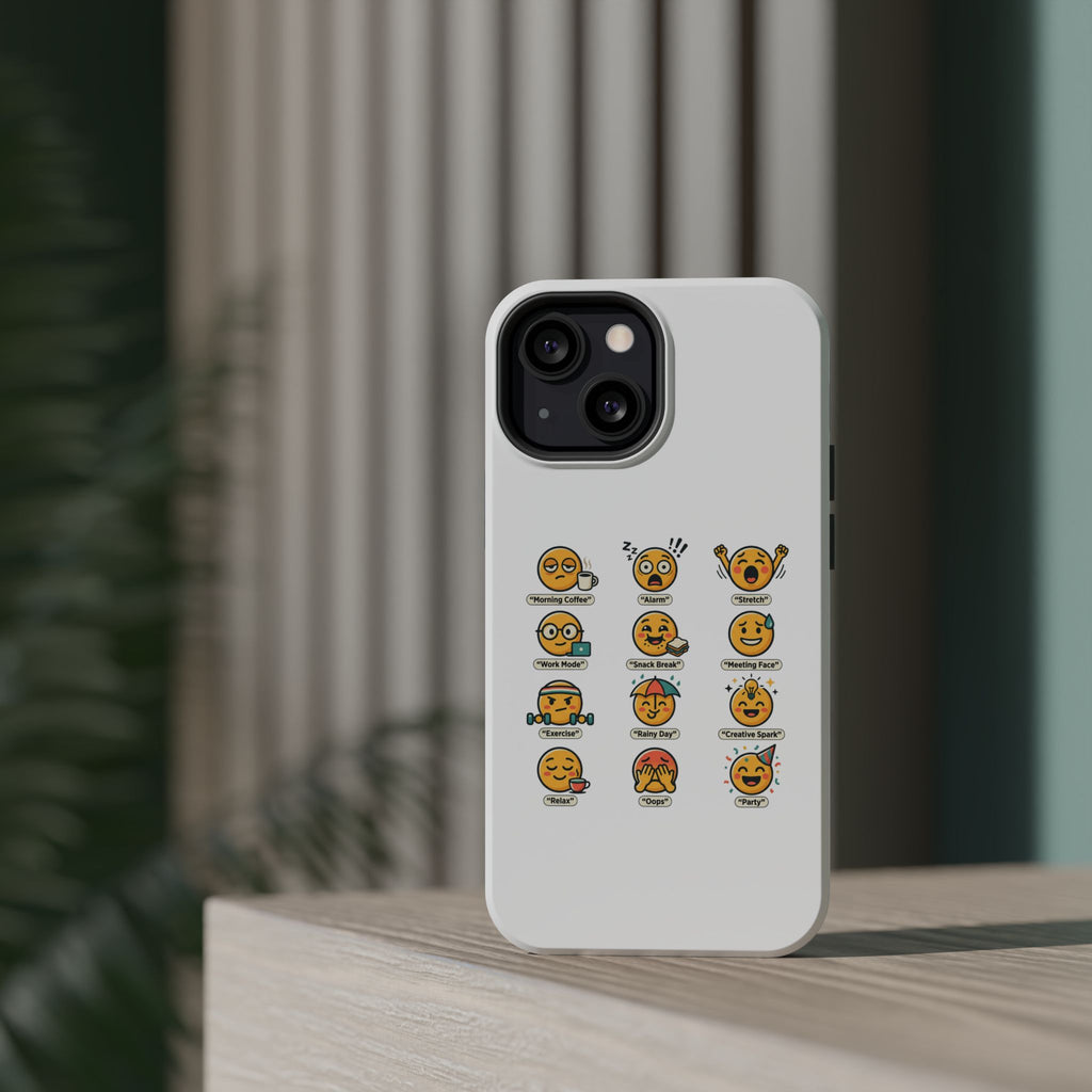 Emoji Mood Phone Case — Magnetic Impact-Resistant iPhone Cover