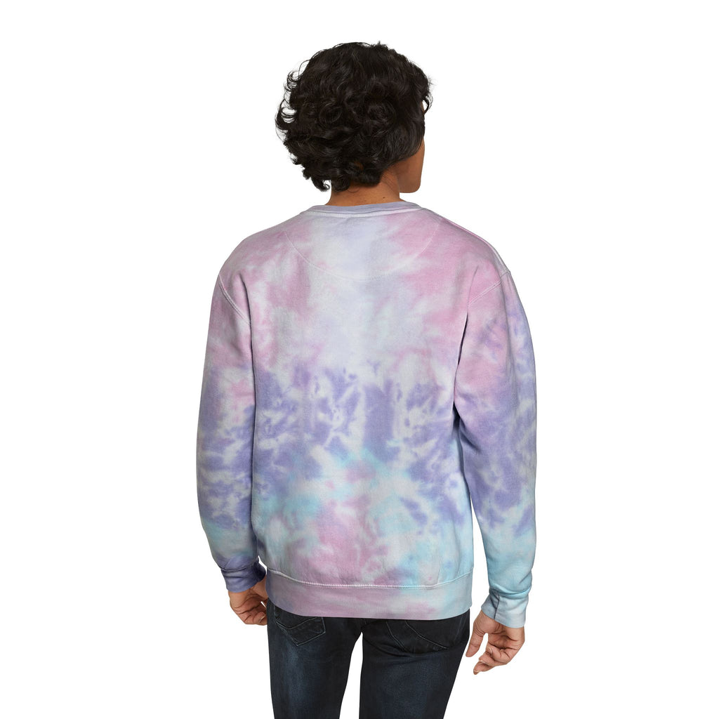 New Day Tie-Dye Sweatshirt - "It's a New Day" Light Blue Crewneck
