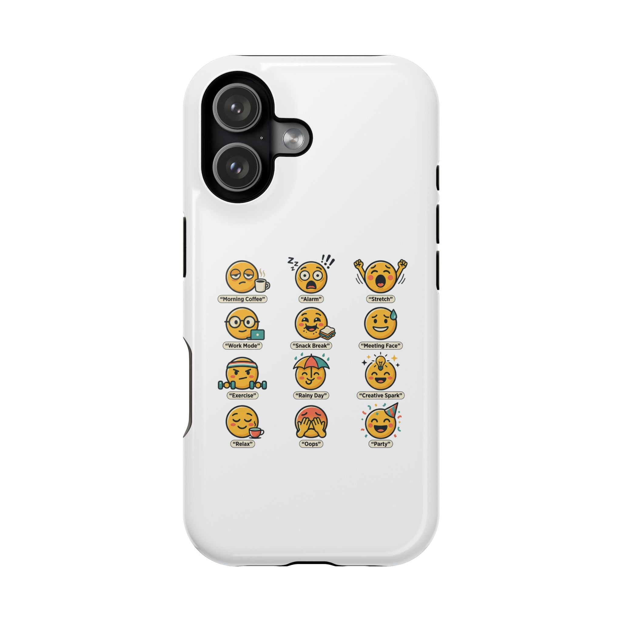 Emoji Mood Phone Case — Magnetic Impact-Resistant iPhone Cover