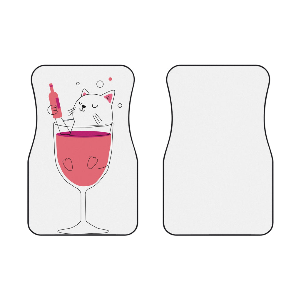 Car Mats (2x Front) - Wine Cat