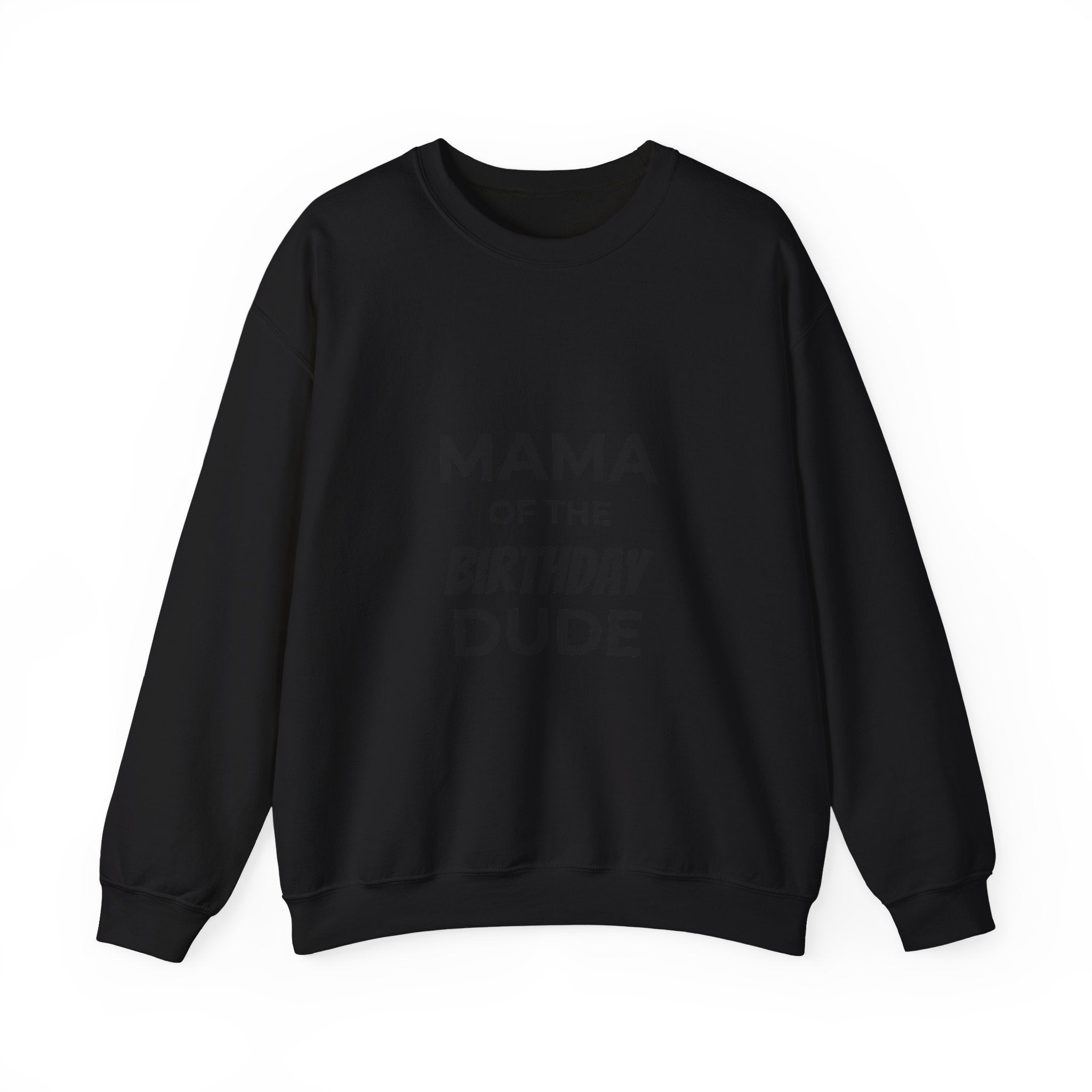 Sweatshirt — "Mama of the Birthday Dude" Cozy Mom Birthday Crewneck