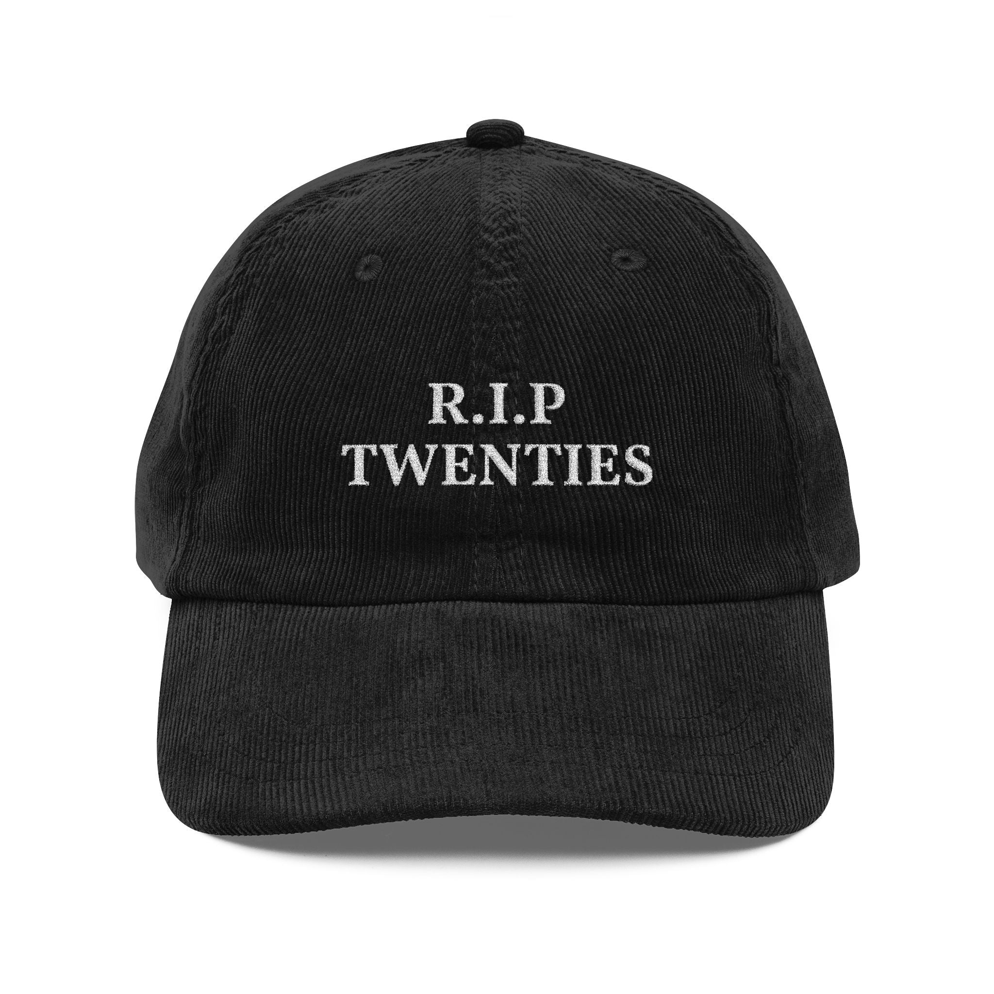 R.I.P Twenties Vintage Corduroy Cap – Embroidered Dad Hat