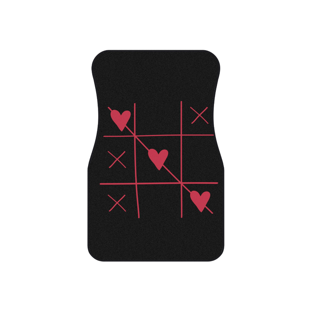 Car Mats (Set of 4) - Tic Tac Toe Hearts