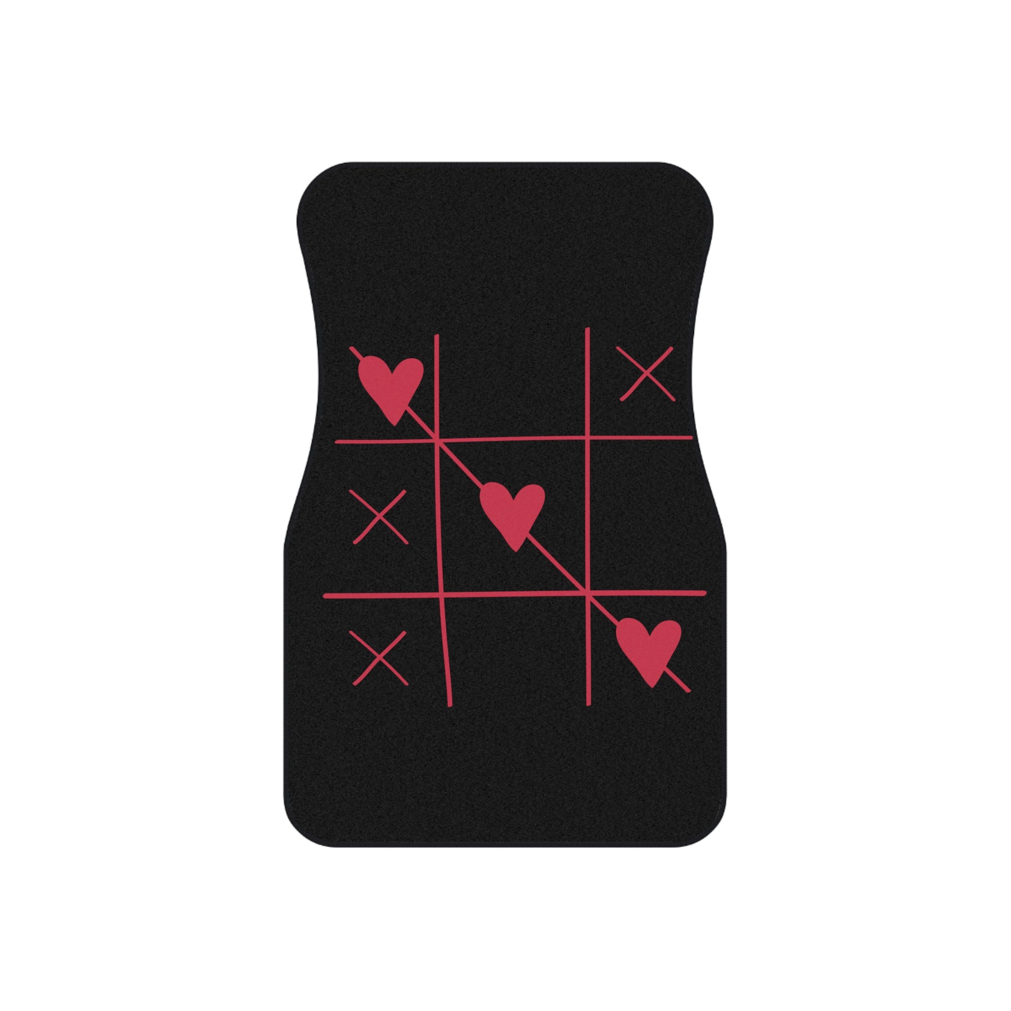Car Mats (Set of 4) - Tic Tac Toe Hearts