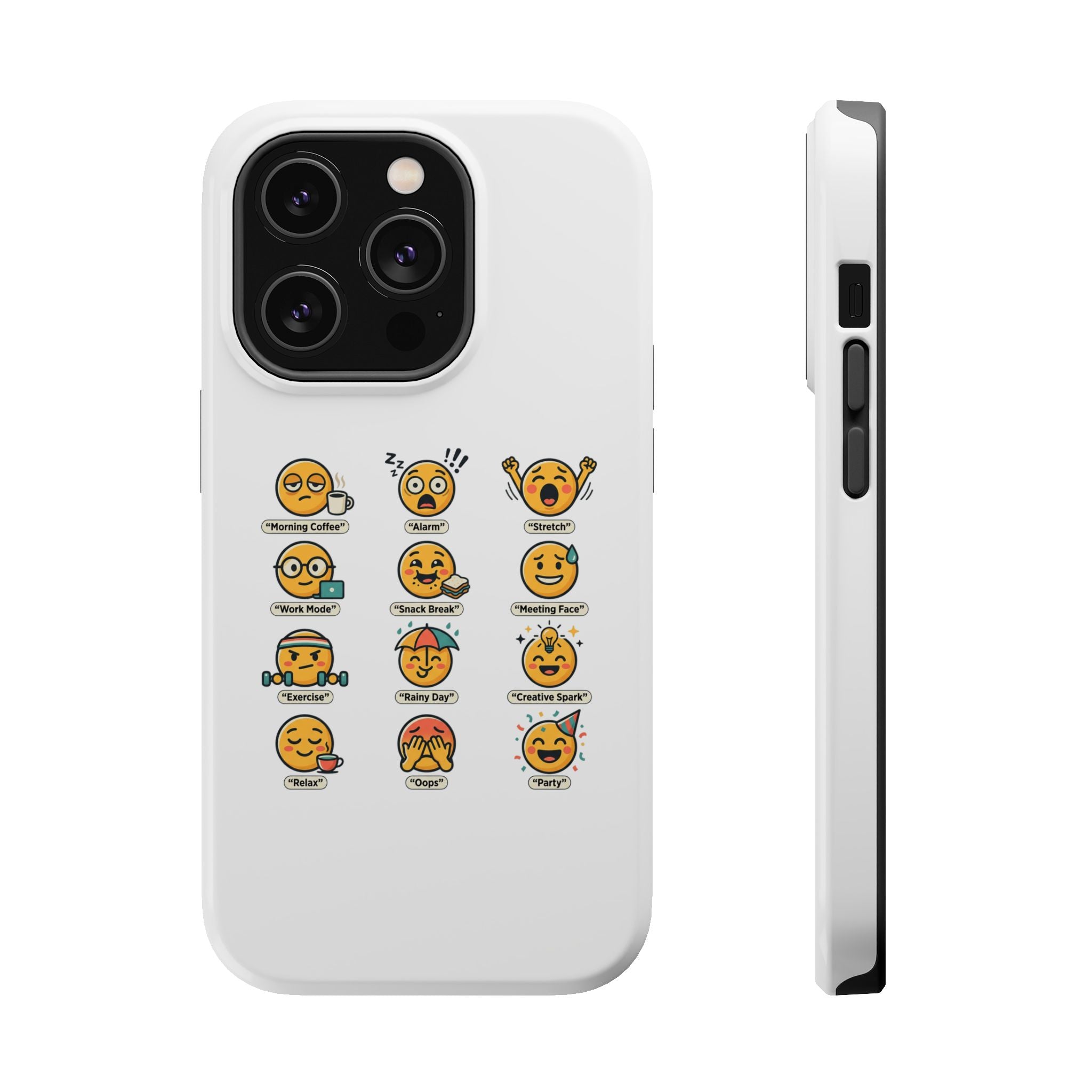 Emoji Mood Phone Case — Magnetic Impact-Resistant iPhone Cover