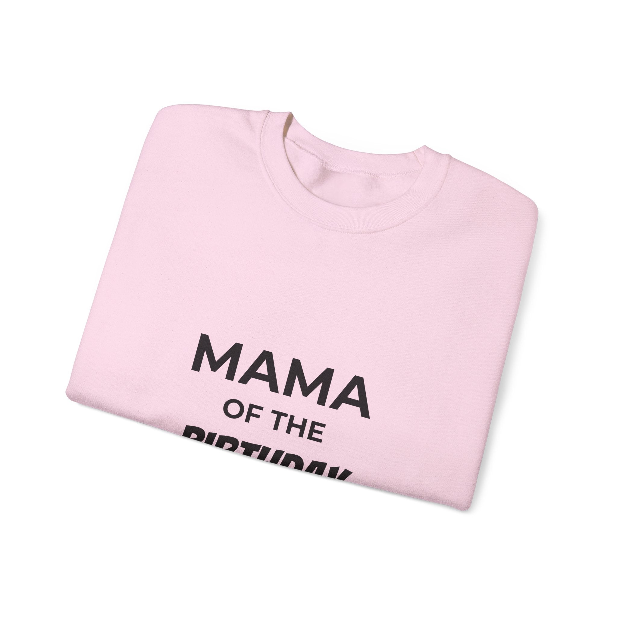 Sweatshirt — "Mama of the Birthday Dude" Cozy Mom Birthday Crewneck