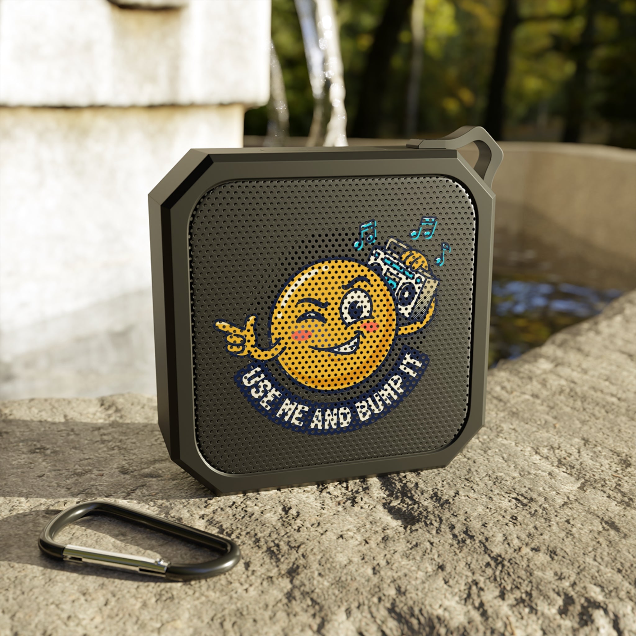 Bluetooth Speaker — "Use Me and Bump It" Emoji Boombox Outdoor Speaker