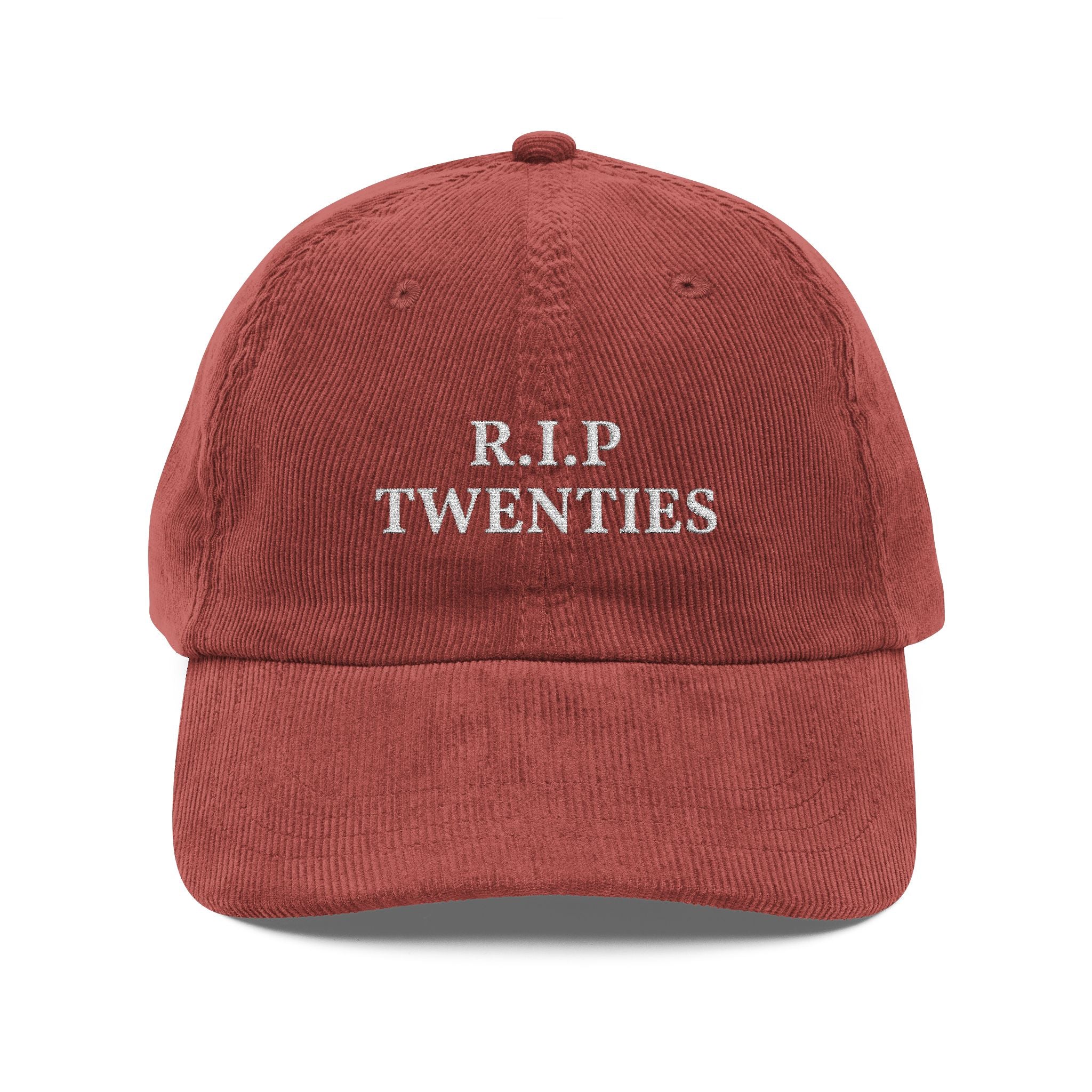 R.I.P Twenties Vintage Corduroy Cap – Embroidered Dad Hat