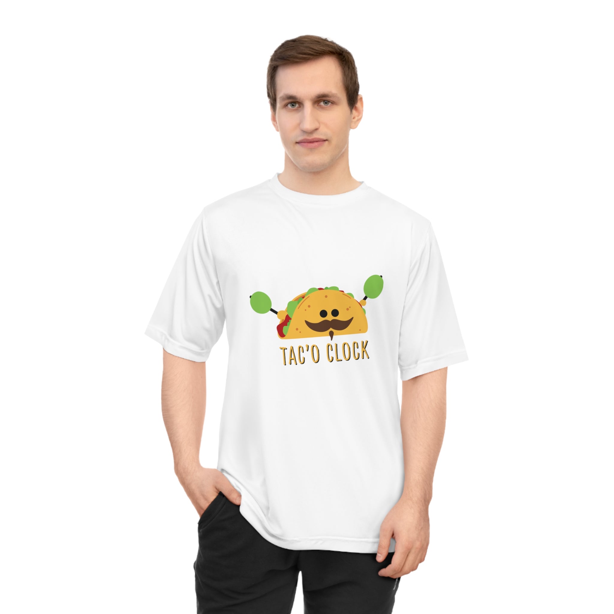 Taco O'Clock Unisex Performance Tee — Funny Foodie Athletic T-Shirt