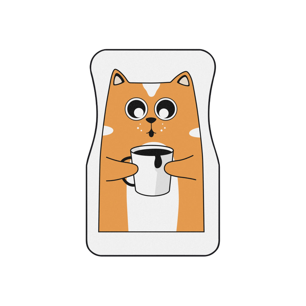 Car Mats (2x Front) - Coffee Cat